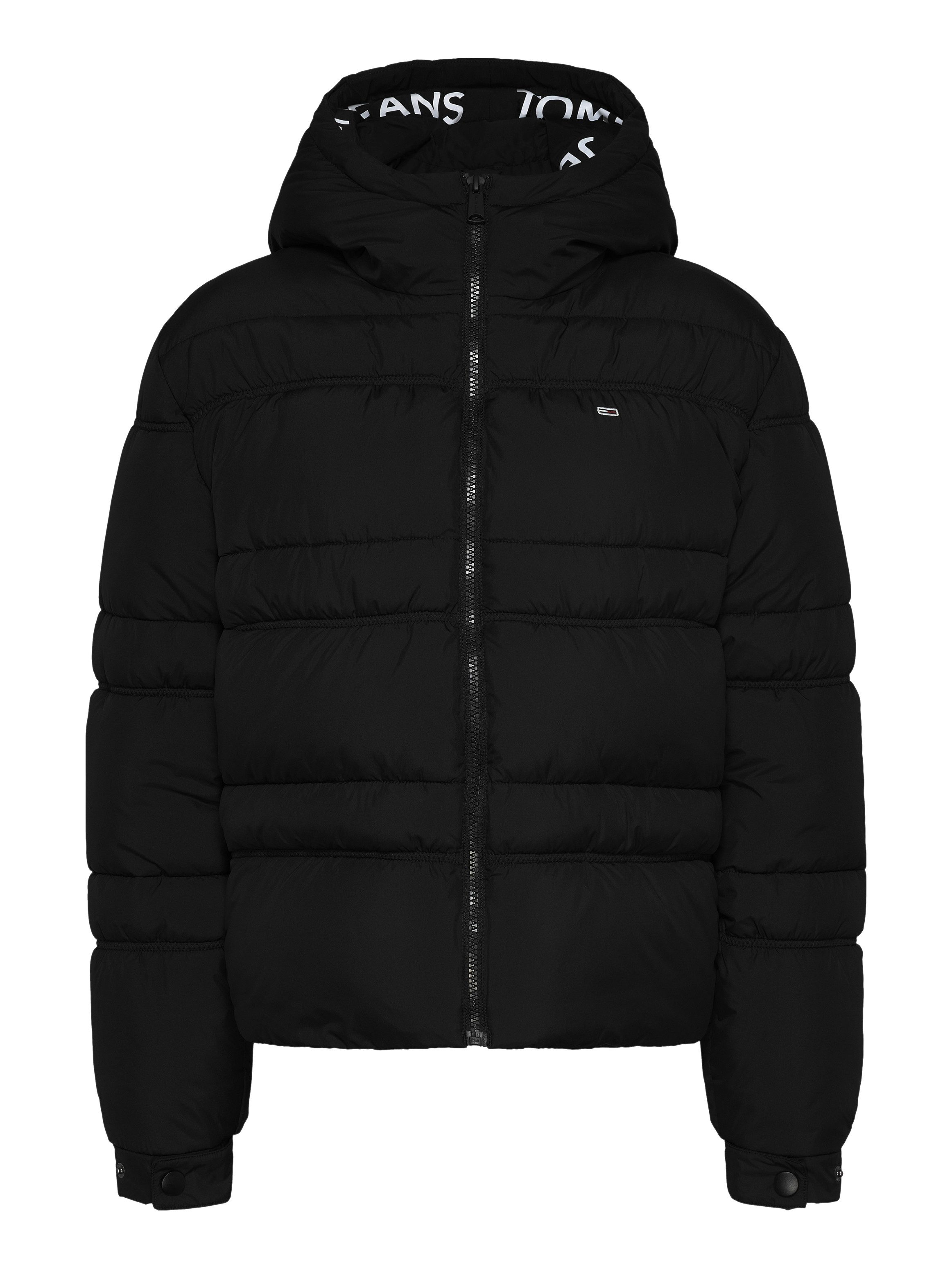 TOMMY JEANS Gewatteerde jas met een logo-opschrift