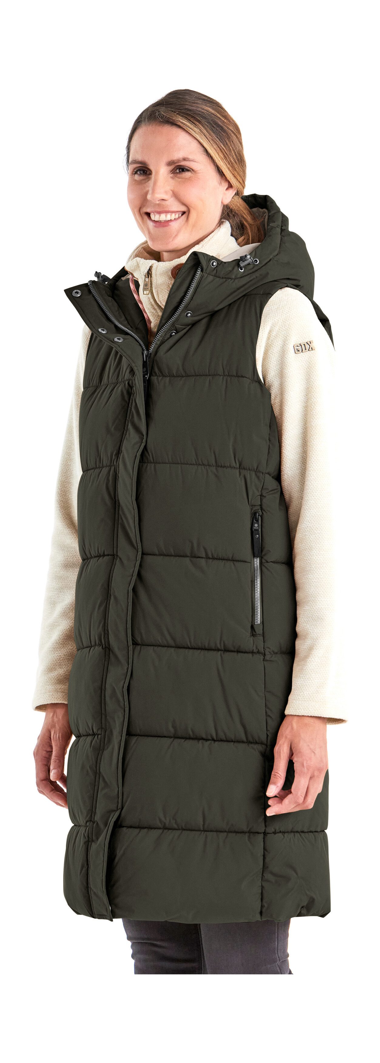 G.I.G.A. DX by killtec Bodywarmer GW 68 WMN QLTD VST Waterafstotende, winddichte functionele vest met capuchon, ademend