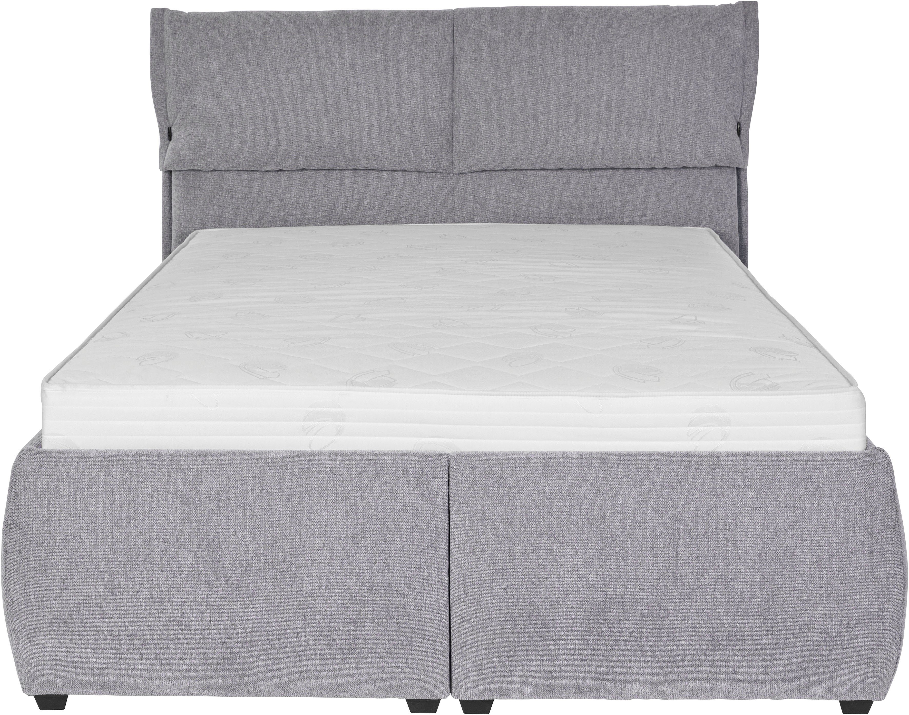 andas Gestoffeerd bed Jenson als bedframe of met 3 matrassoorten en hardheden