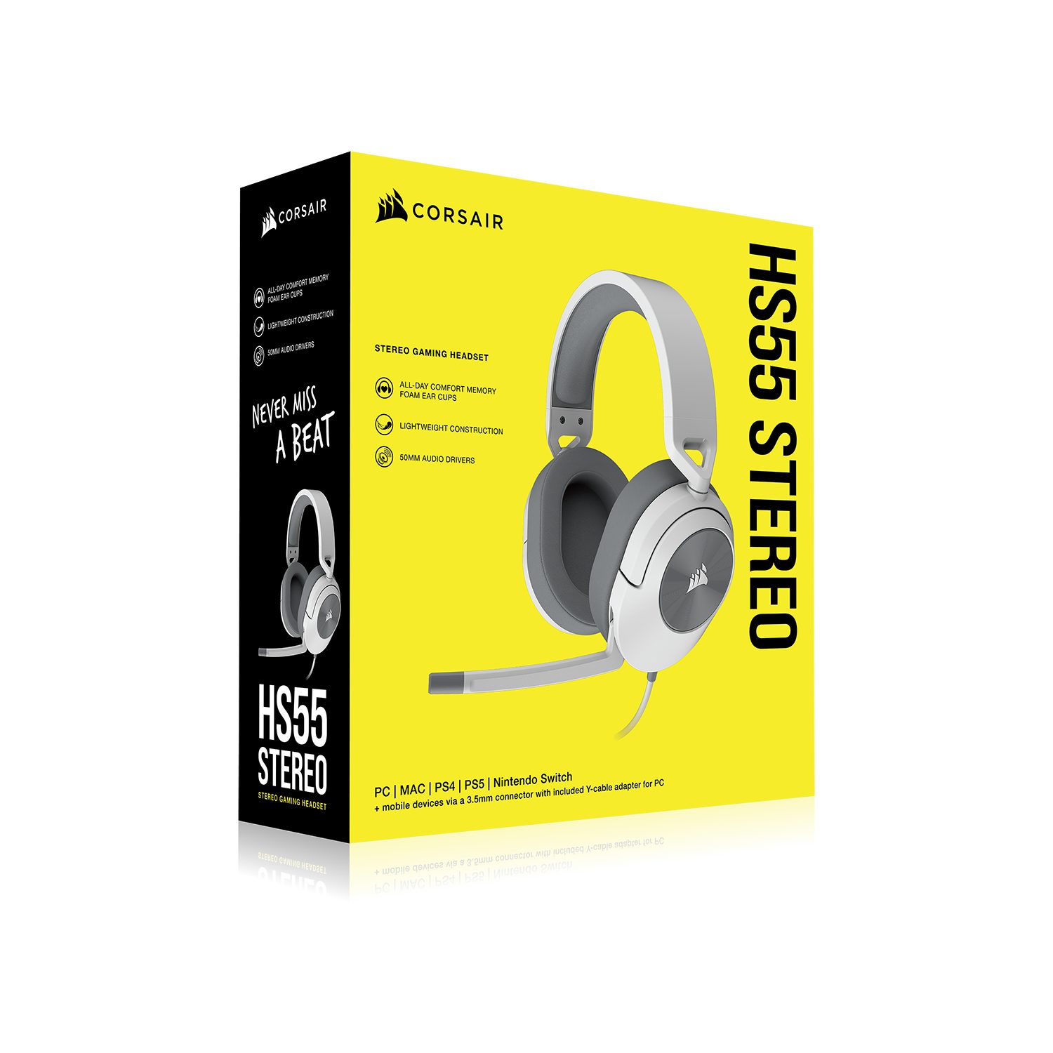 Corsair Gaming-headset HS55 Stereo Carbon
