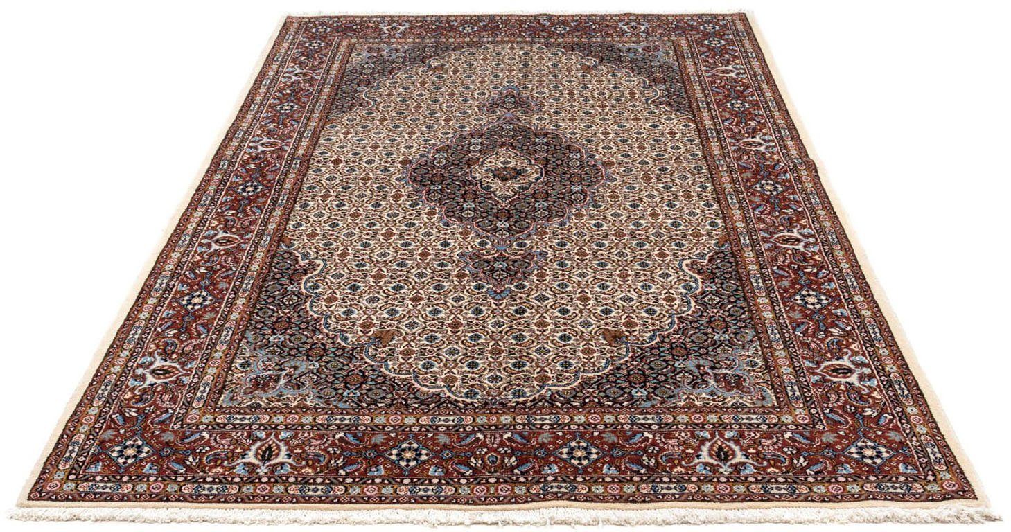 morgenland Wollen kleed Moud medaillon blu scuro 198 x 149 cm Uniek exemplaar met certificaat