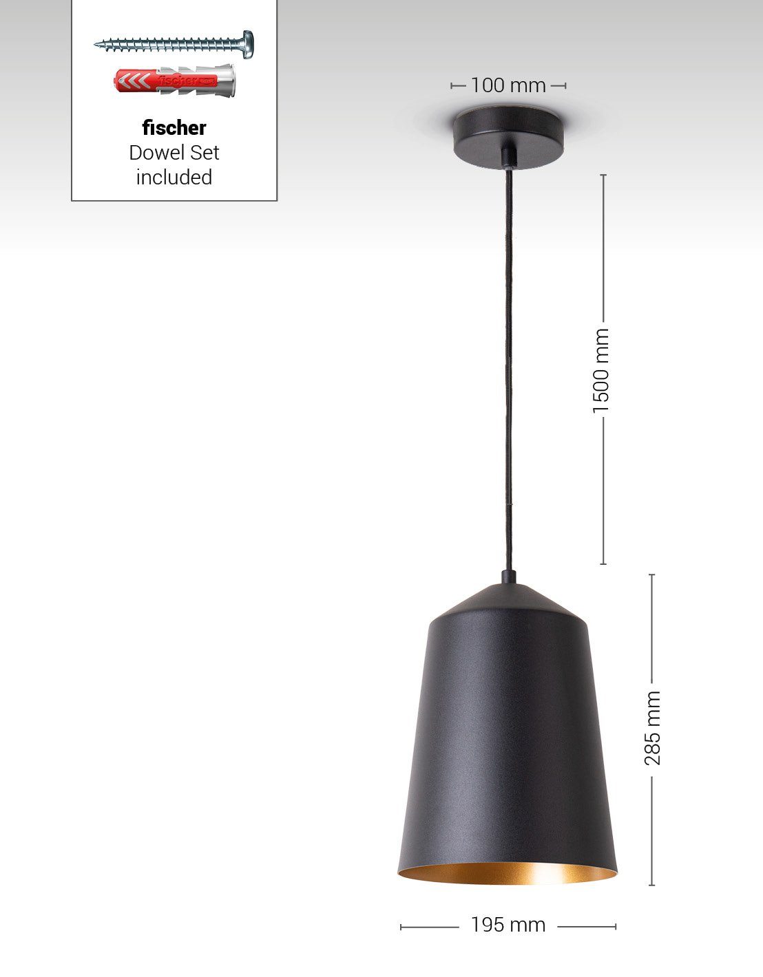 Paco Home Plafondlamp Jackson Woonkamer aluminium poedercoating industrieel ontwerp E27