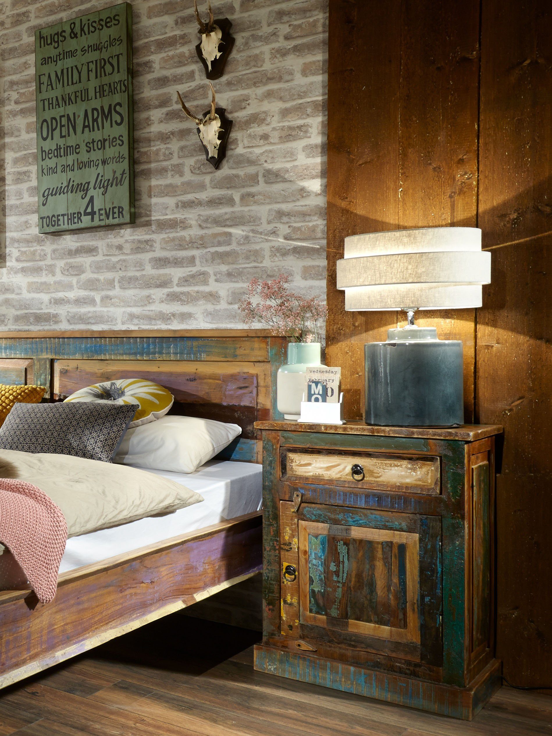 SIT Kast Riverboat van gerecycled gebruikt hout, shabby chic, vintage