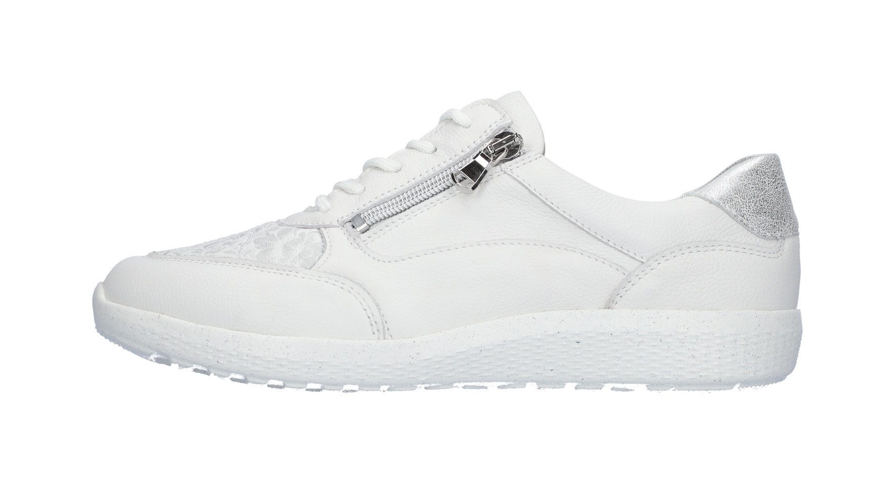 Waldläufer Sneakers met sleehak K-Ira , lage schoen, comfortabele schoen, comfortabele breedte k voor de stevige voet
