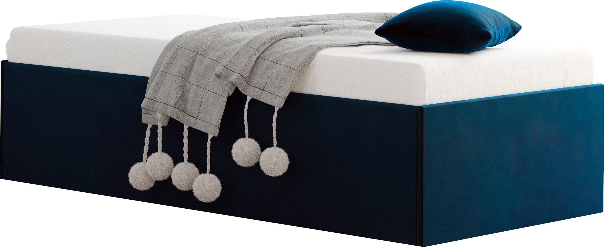 Westfalia Polsterbetten Gestoffeerd bed Amrum bedden blauw