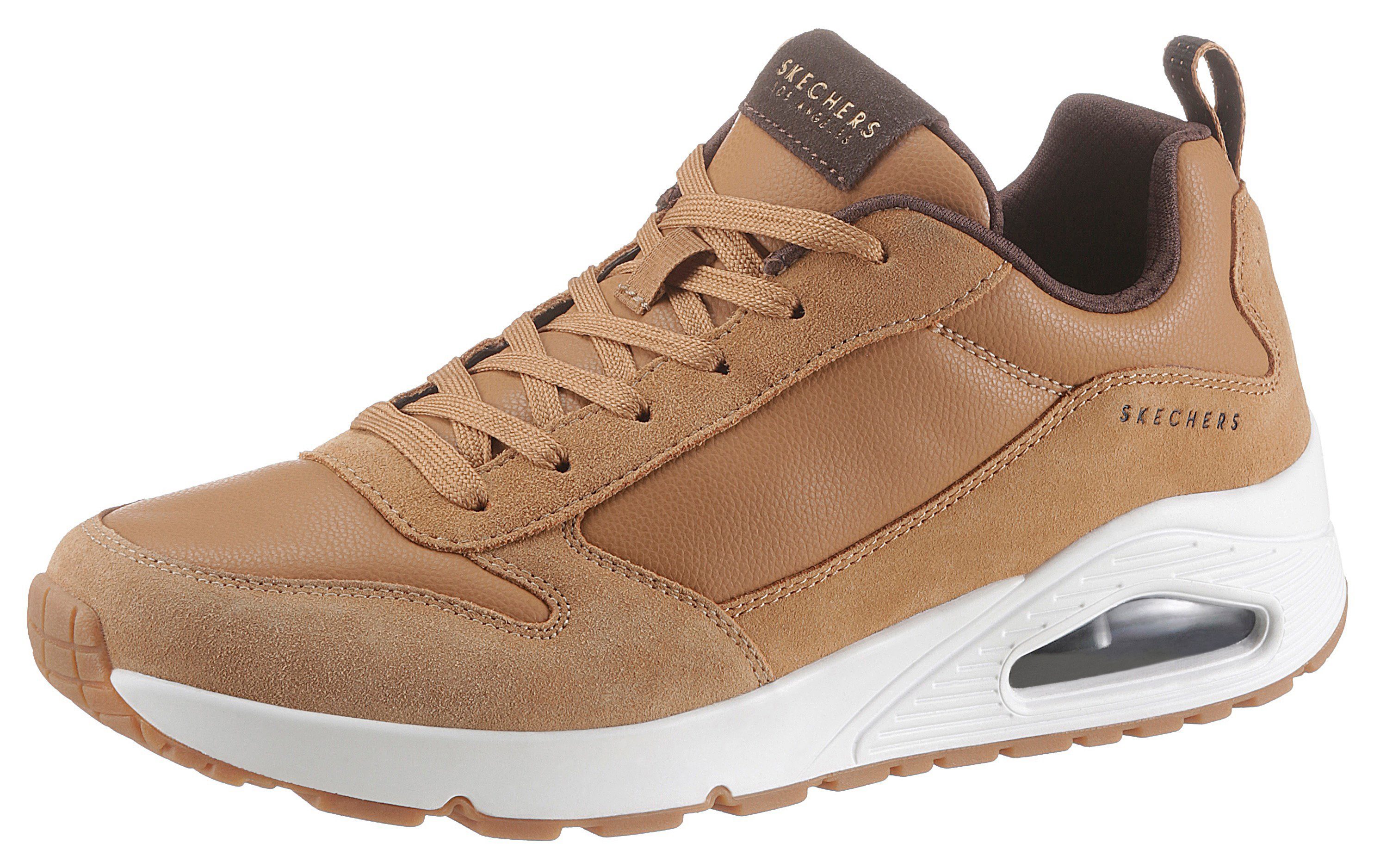 Skechers Sneakers Uno Stacre met luchtkamerzool, vrijetijdsschoen, lage schoen, veterschoen