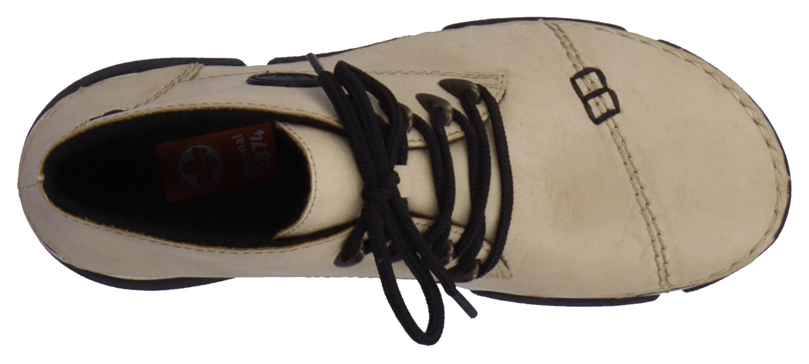Rieker Hoge veterschoenen met sierstiksel