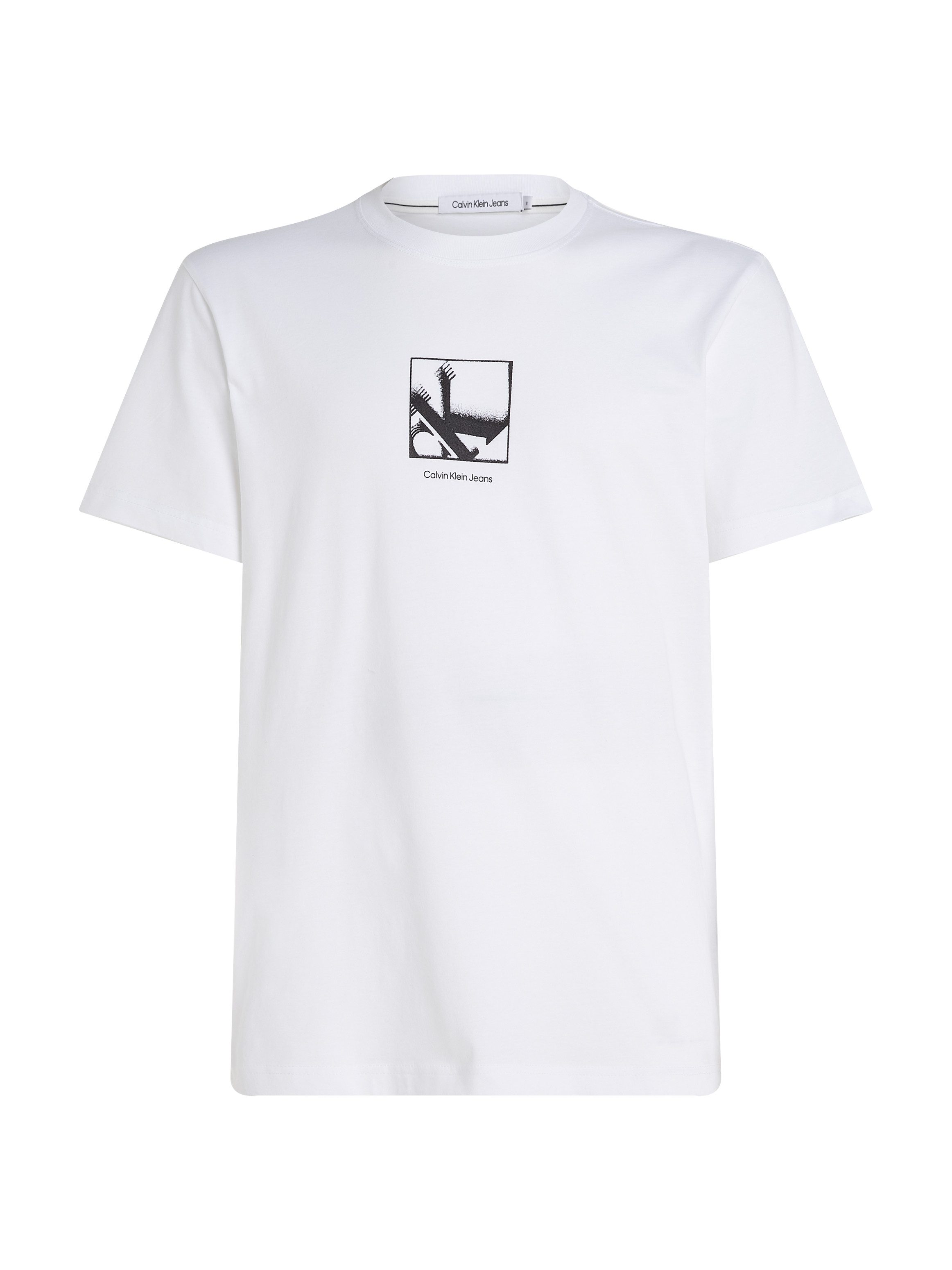 Calvin Klein T-shirt GRID BOX TEE met gestempeld logo