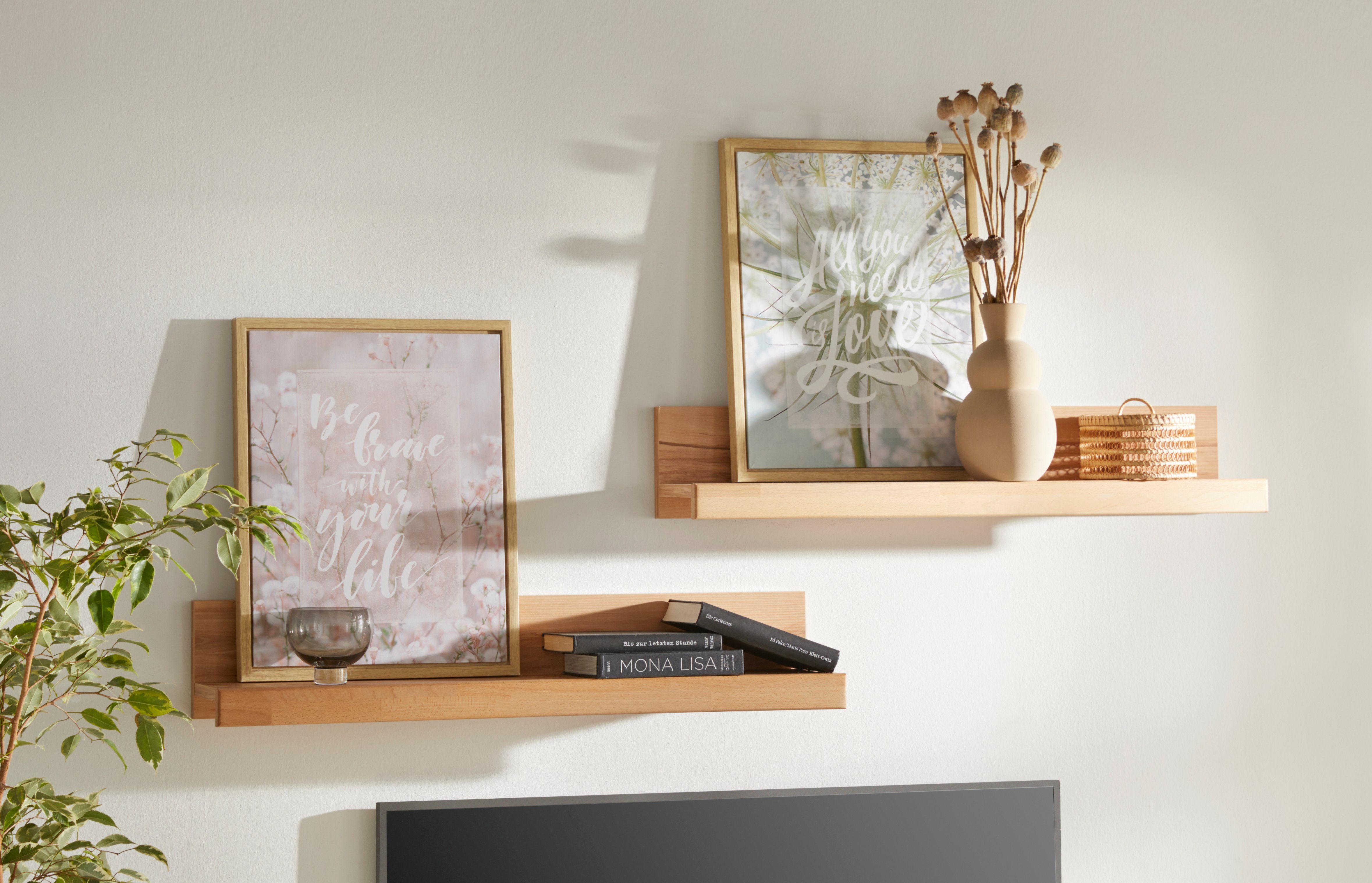 Home affaire Wandplank Silkeborg (set, 2 stuks)