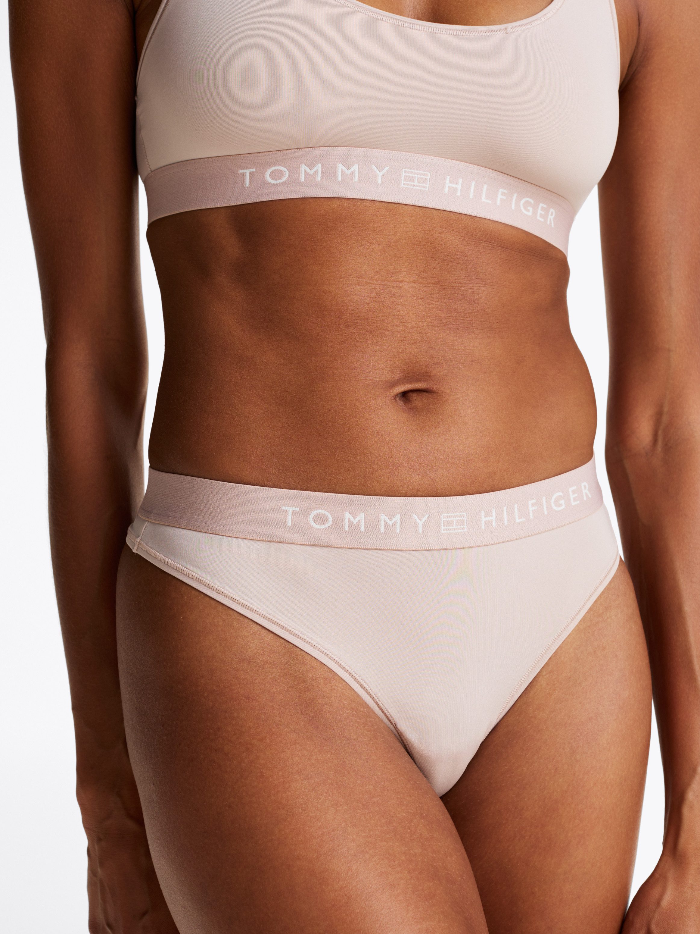 Tommy Hilfiger Underwear Slip THONG (EXT. SIZE) dames slips maat XS (34) beige