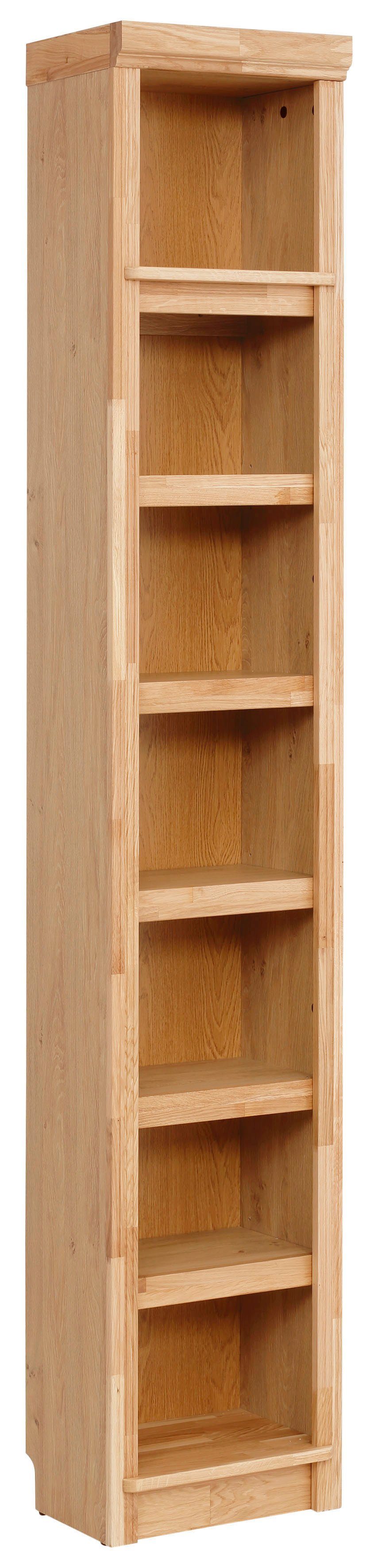 Home affaire Boekenkast Soeren van massief grenen, in 2 hoogten, diepte 29 cm, met veel bergruimte boekenkasten maat 220 cm bruin
