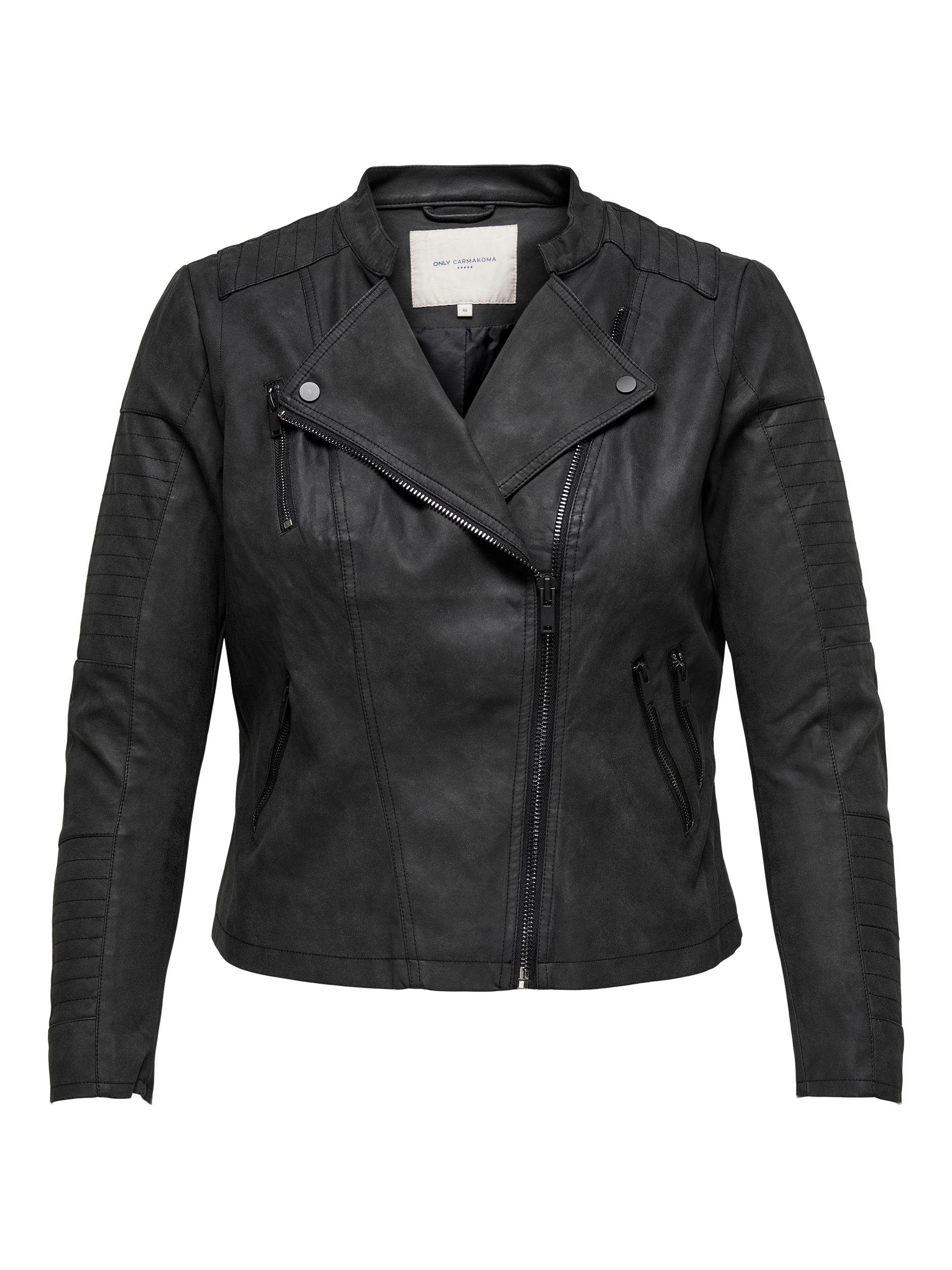 ONLY CARMAKOMA Imitatieleren jack CARAVANA FAUX LEATHER BIKER OTW