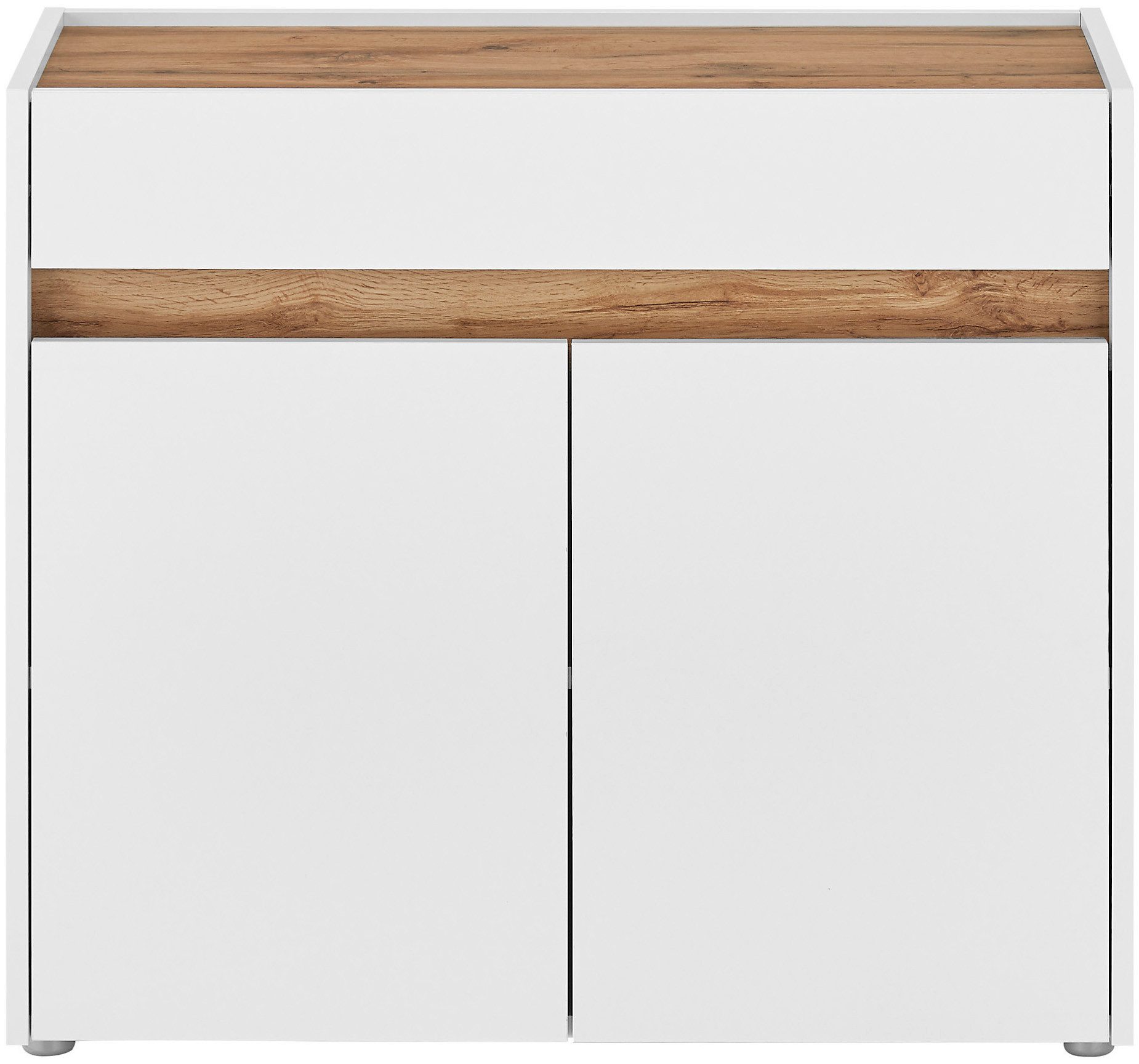 INOSIGN Kast GIRON/ CiTY, Kast in Wotan Eik, Sideboard in modern design in twee kleuren verkrijgbaar, 2 deuren, 1 lade, 80 cm breed