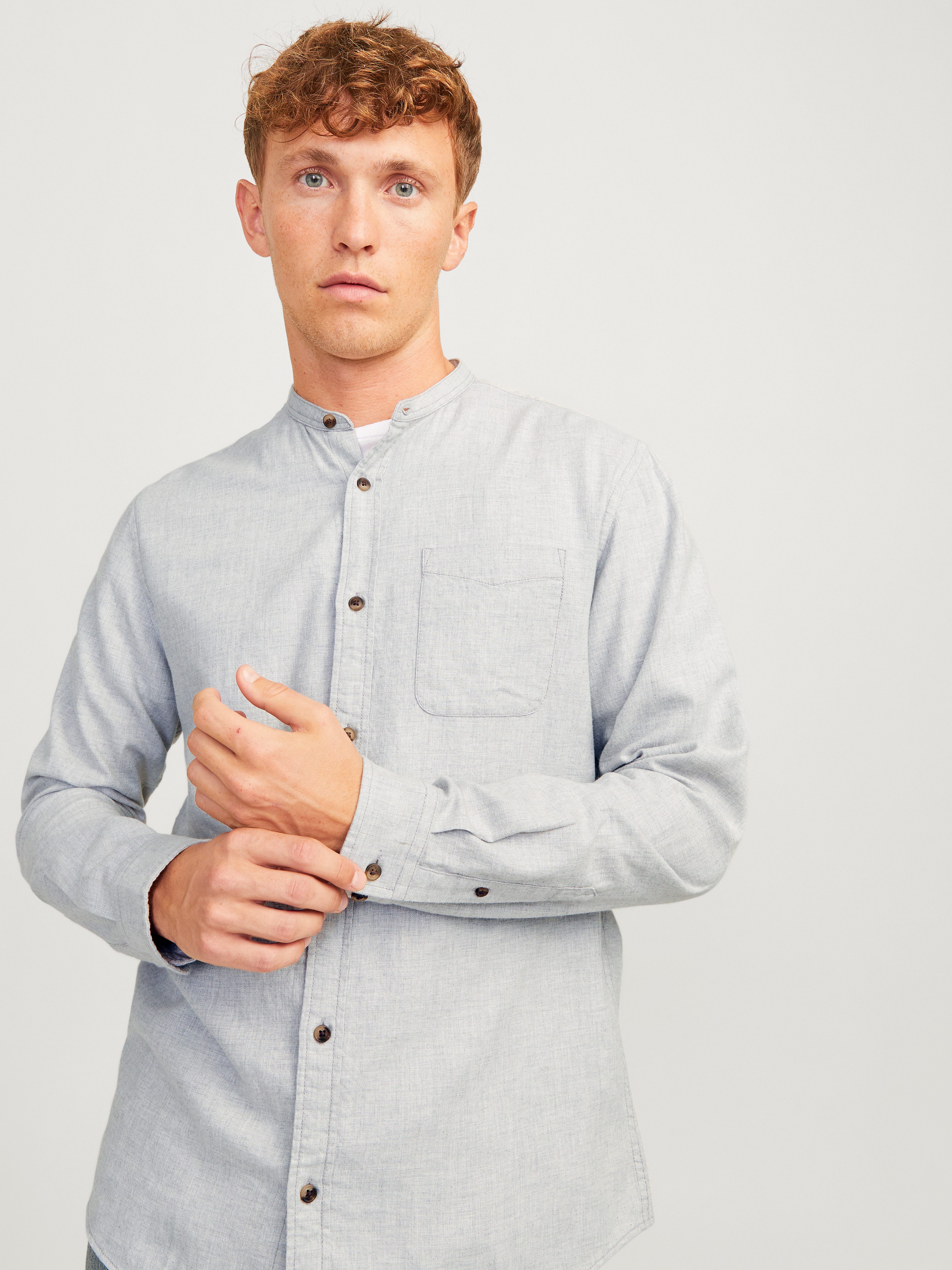 Jack & Jones Overhemd met lange mouwen JJEBAND MELANGE SHIRT LS SN