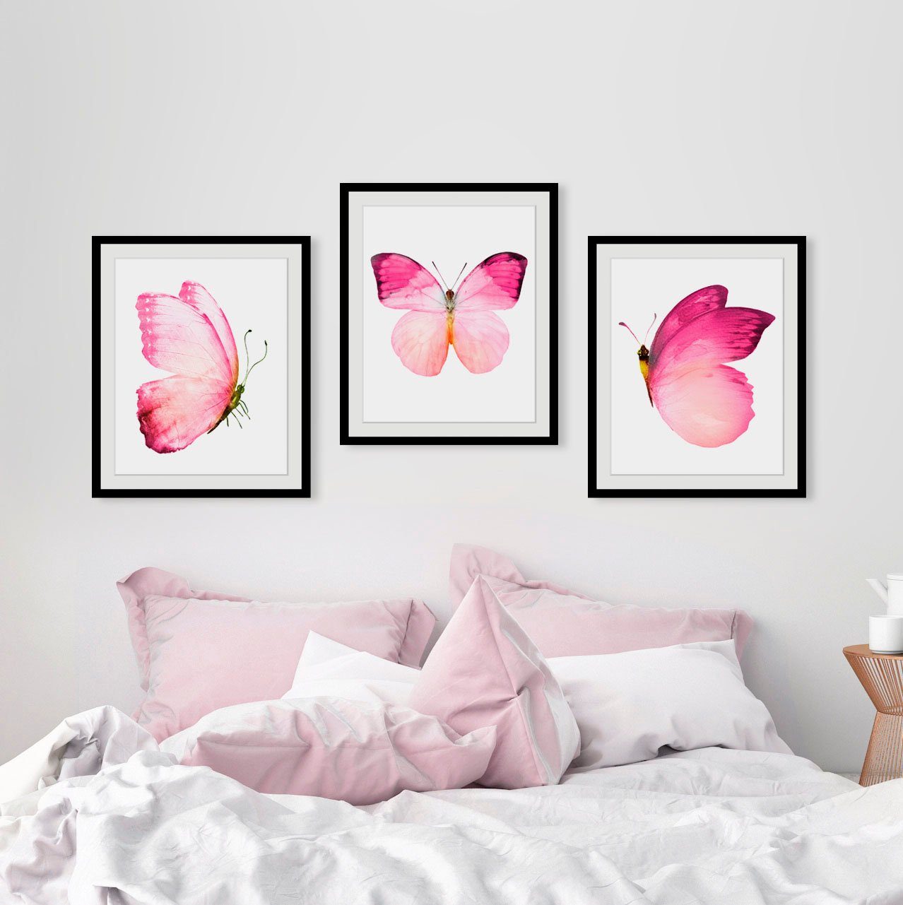 queence Wanddecoratie Judy HD premium posterdruk incl. houten lijst (1 stuk)