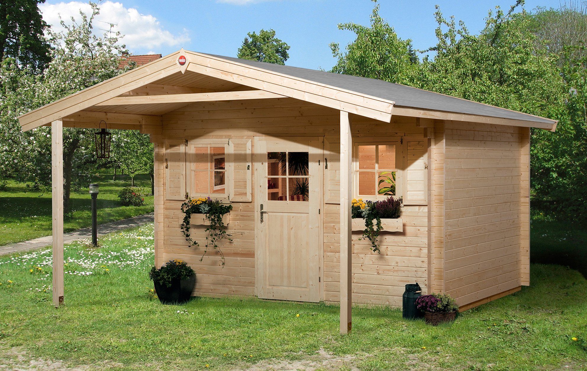 weka Tuinhuisje 138 A Maat 1 (set) houten tuinhuisjes beige