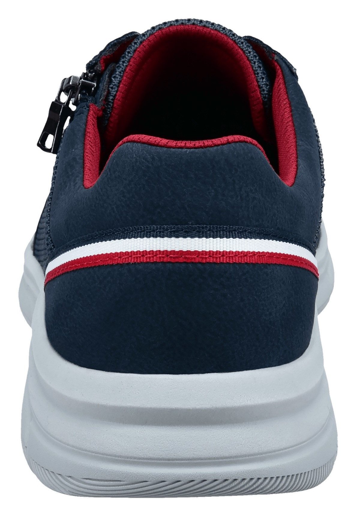 Bugatti Sneakers met sleehak vrijetijdsschoen, lage schoen, veterschoen met buitenrits