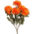 botanic-haus kunstbloem boeket chrysanten oranje