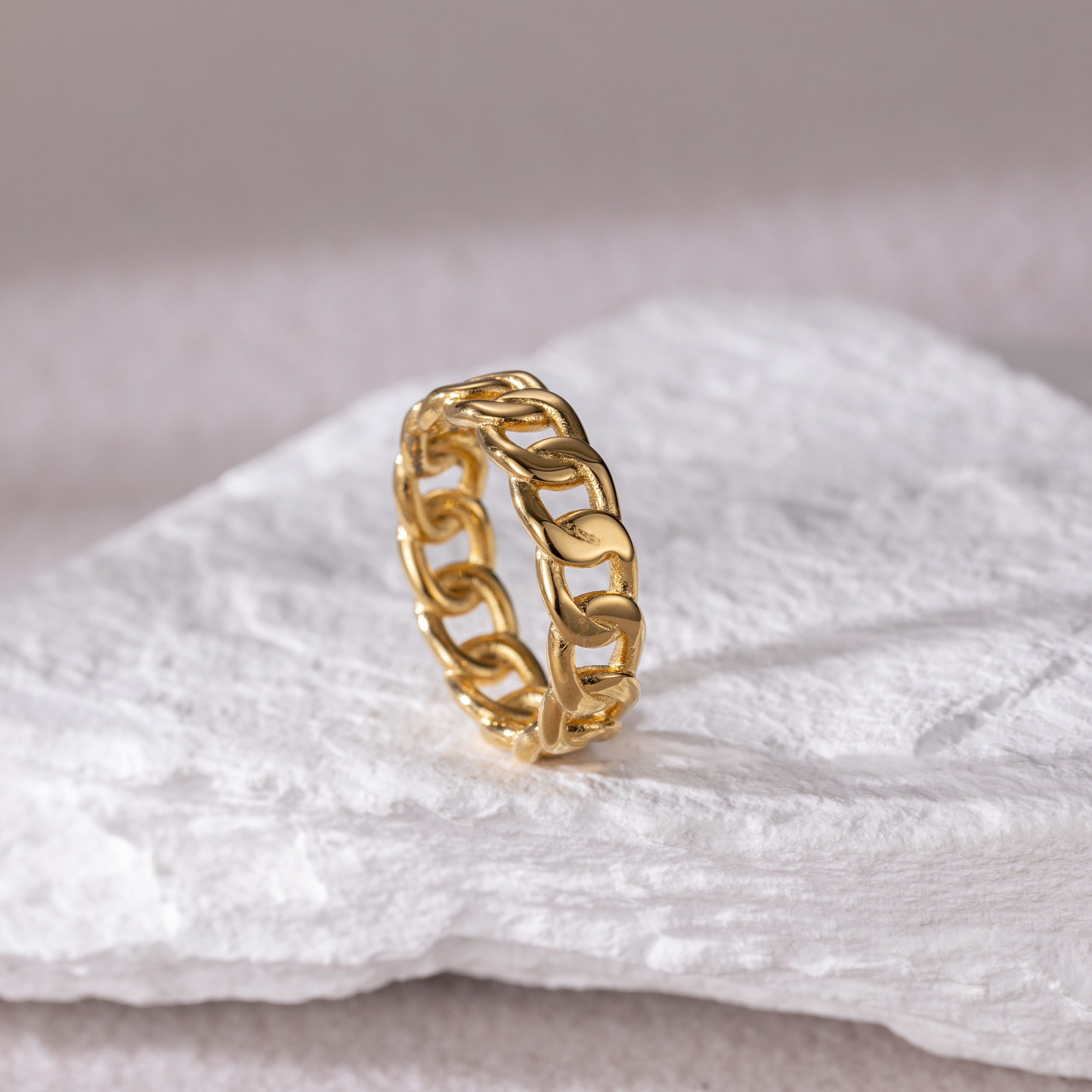Firetti Ring Sieraad cadeau roestvrij staal ring damesring herenring schakelketting kleur