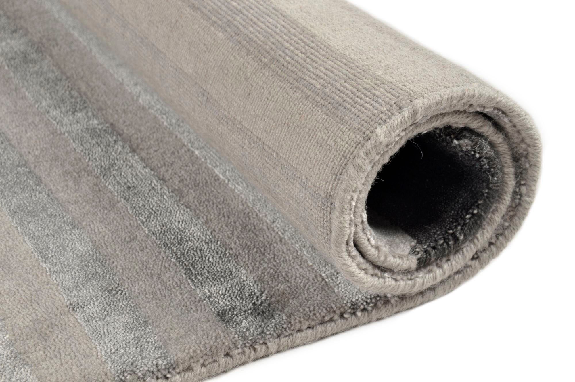 THEKO Vloerkleed Miami 3286 Handgeweven vloerkleed, gestreept, met de hand geweven, van viscose & wol