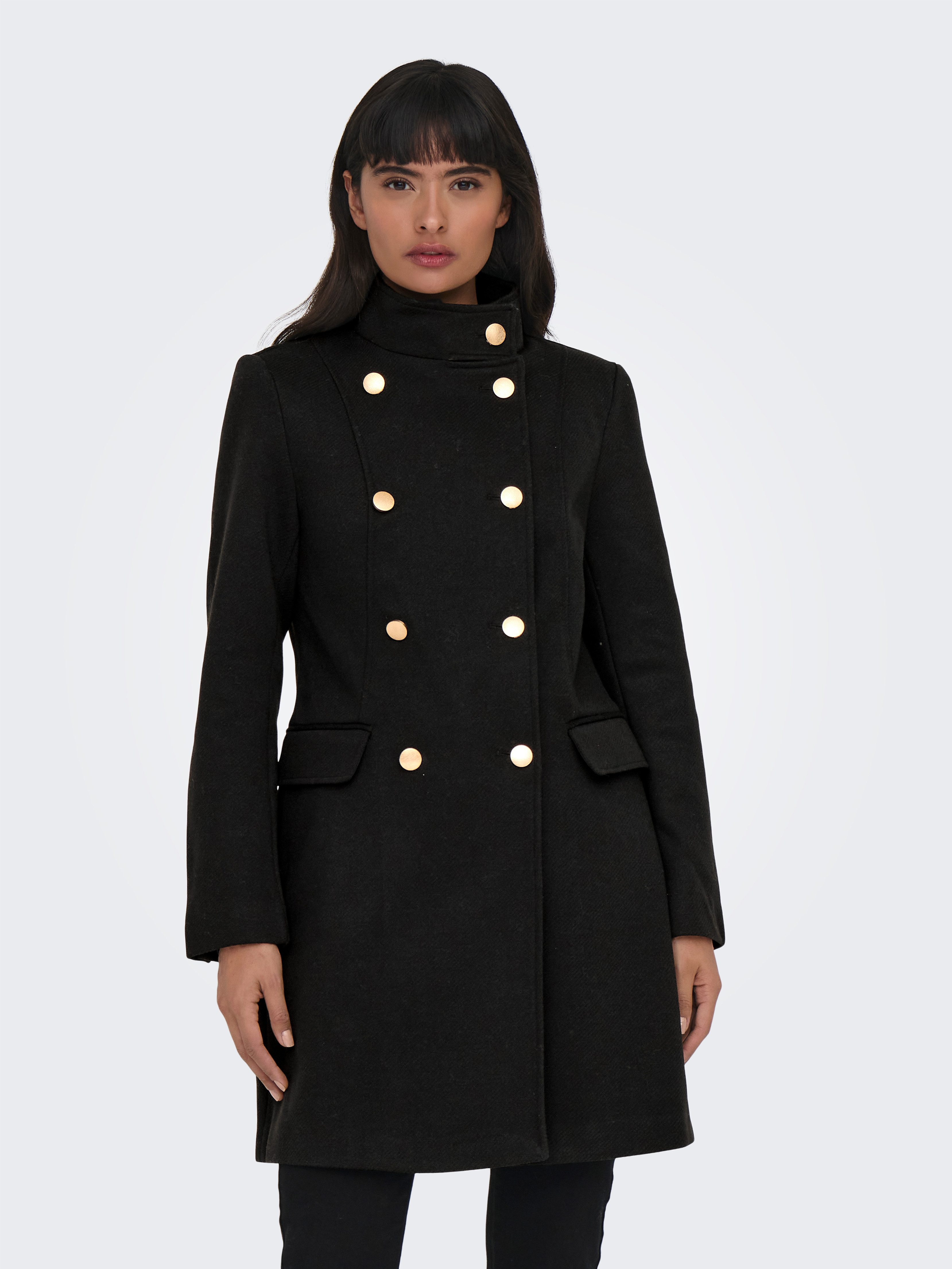 Only Korte jas ONLMOLLY FITTED COAT CC OTW