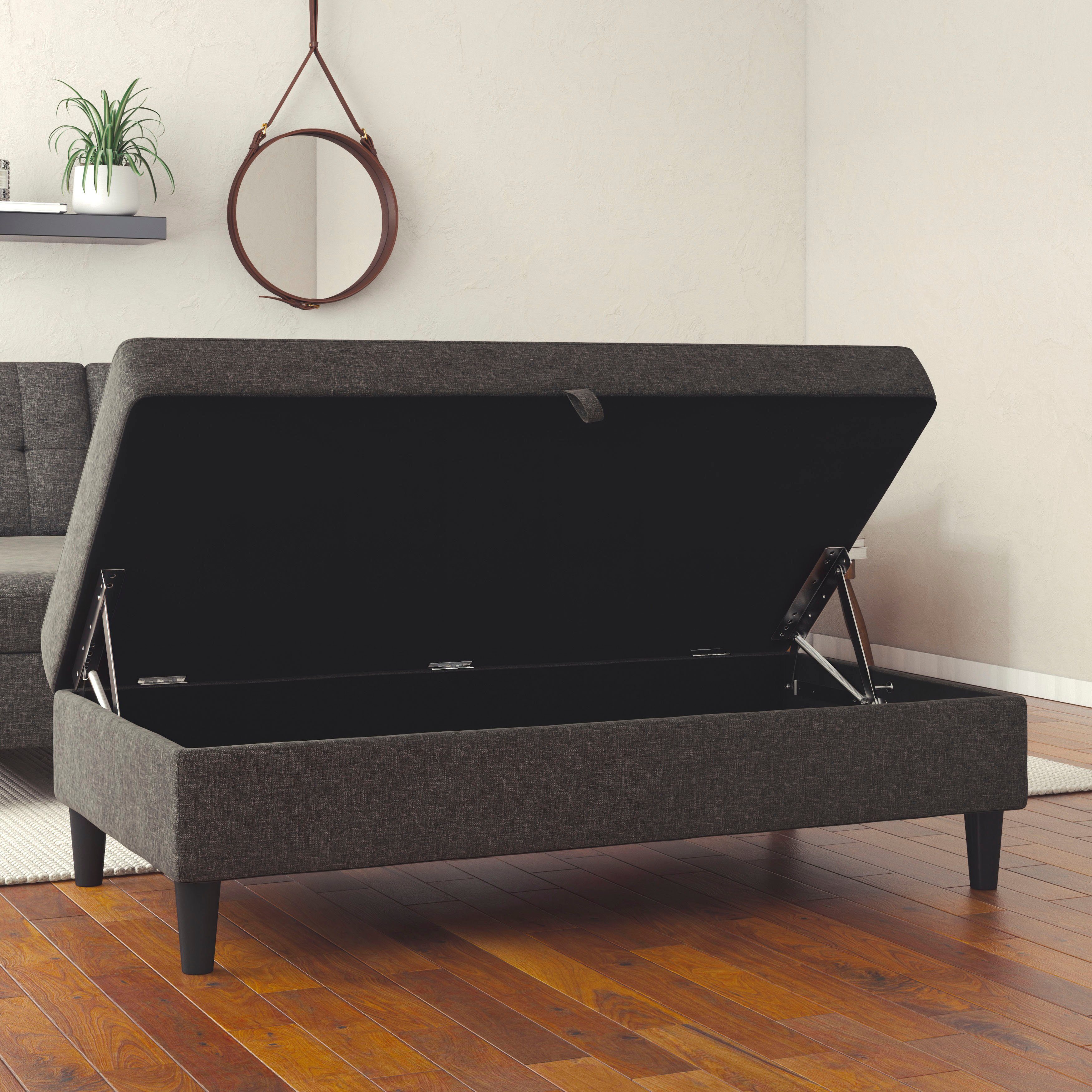 Dorel Home Hocker met bergruimte Hartford Hocker met bergruimte, vrij plaatsbaar, zithoogte 43 cm