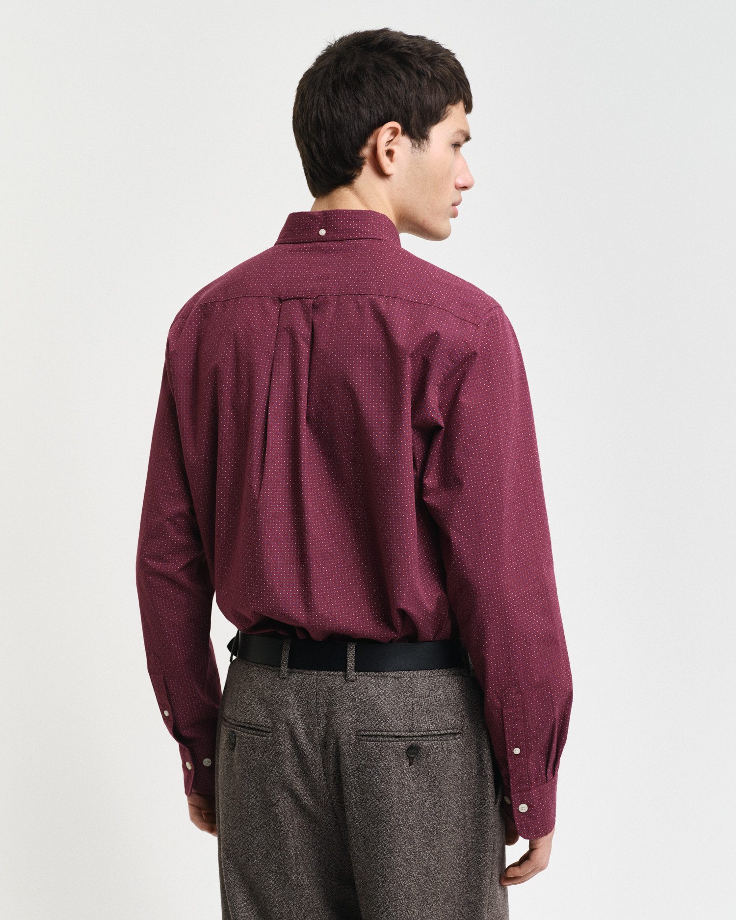 Gant Overhemd met lange mouwen REG MICRO PRINT SHIRT met een subtiele, doorlopende micro-print