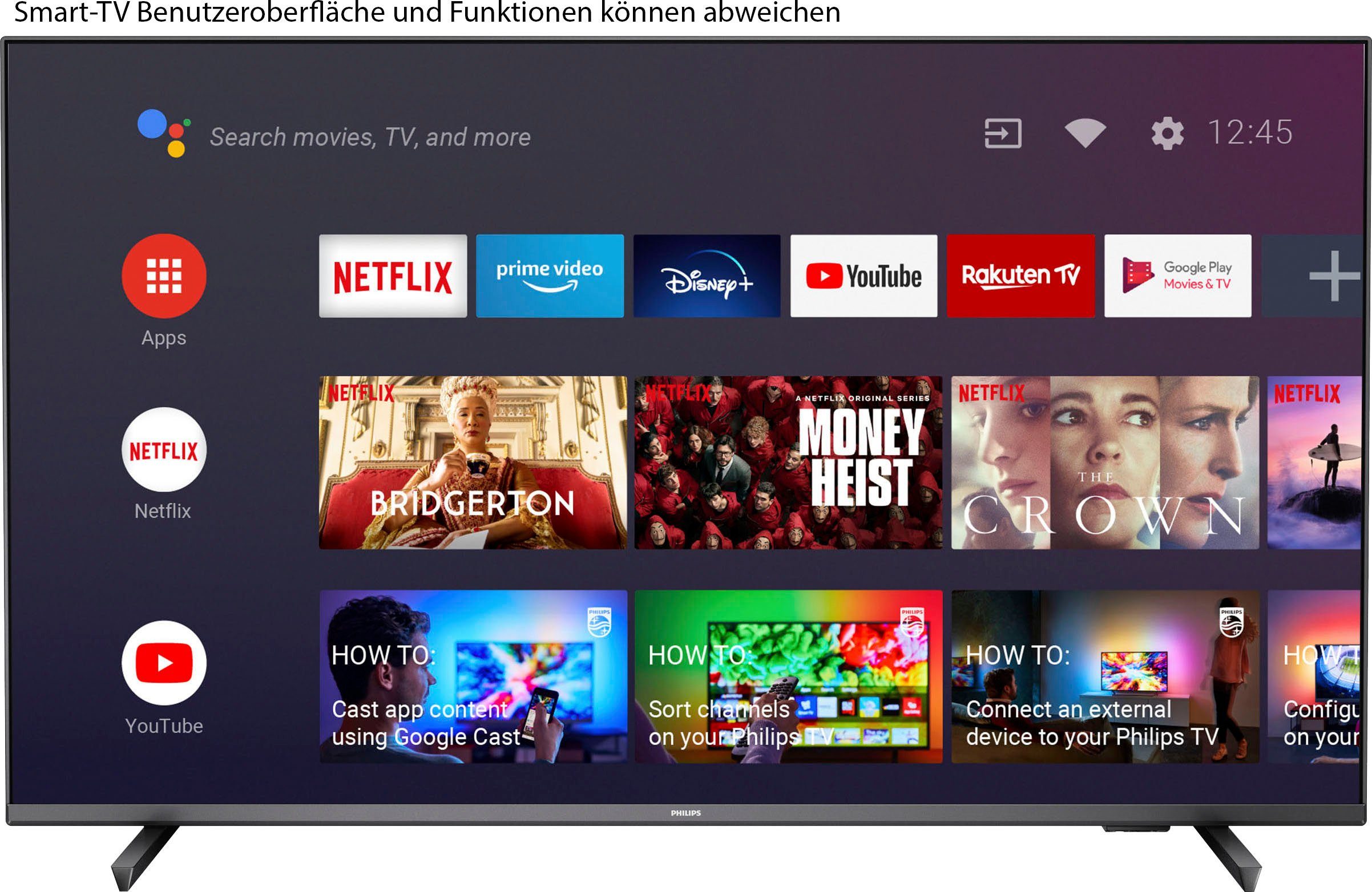 Philips Led-TV 65PUS7906/12, 164 cm / 65", 4K Ultra HD, Android TV - Smart TV, ambilight langs 3 randen