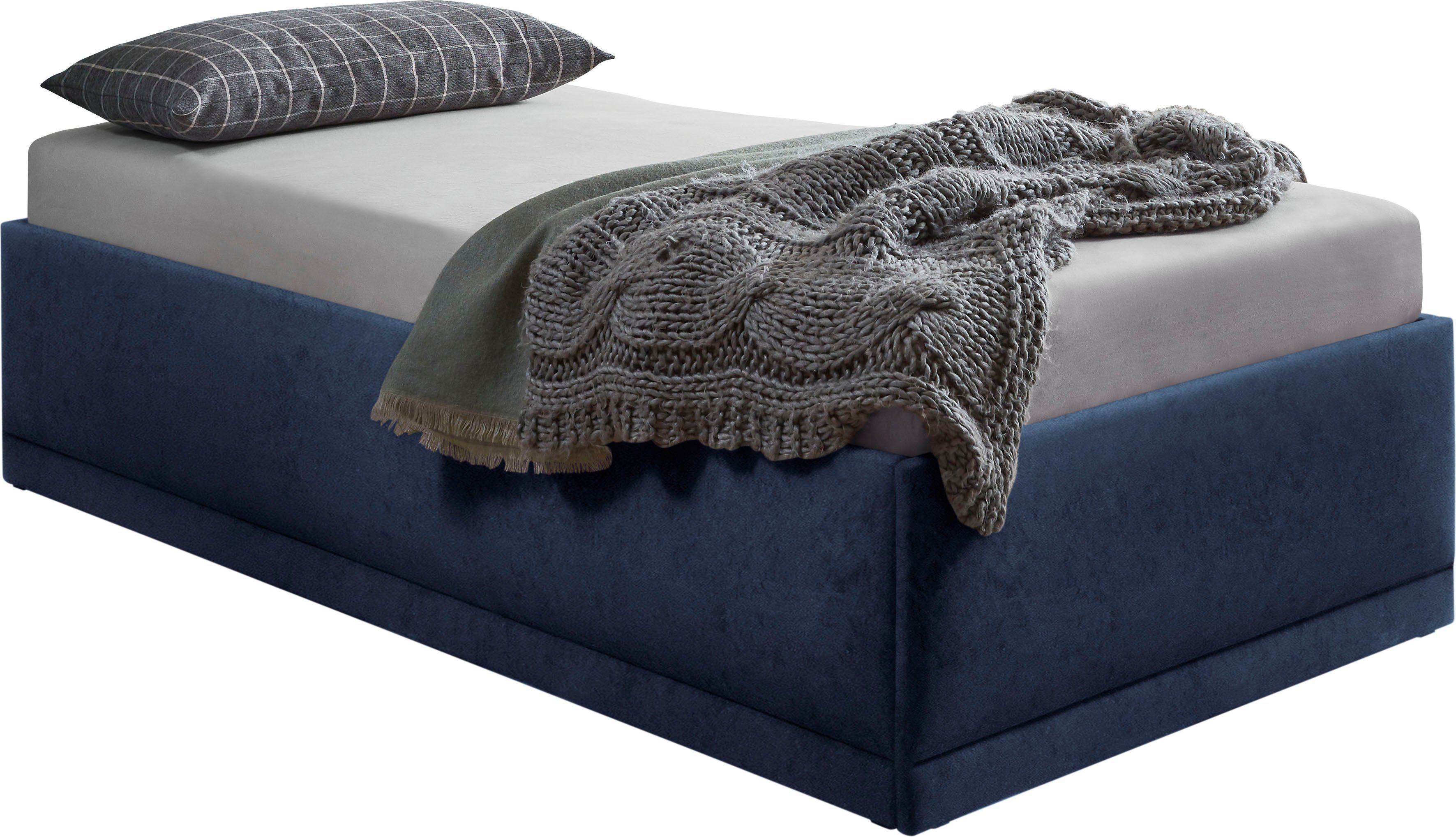 Westfalia Polsterbetten Gestoffeerd bed Texel Comforthoogte met sierkussen, bedkist bij uitvoering met matras