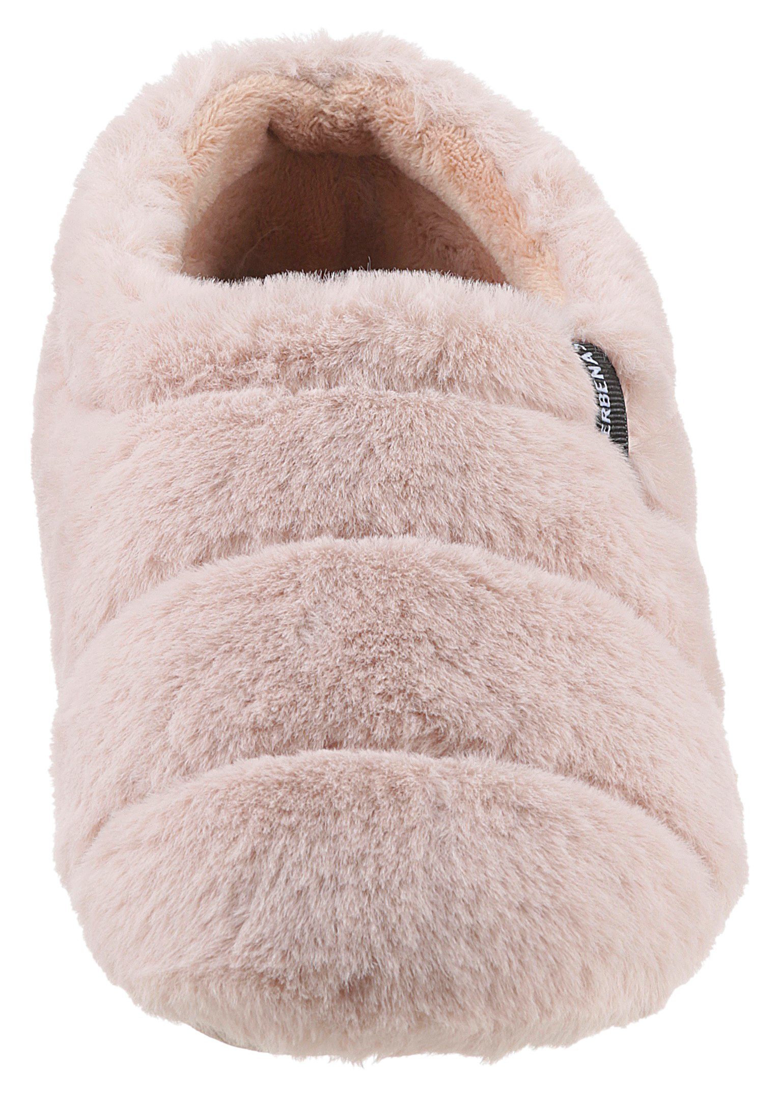 VERBENAS Pluchen pantoffels in behaaglijk zachte look