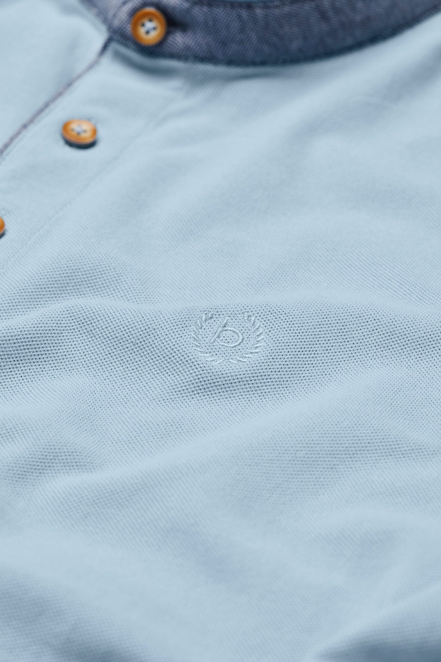 Bugatti Poloshirt met opstaande kraag