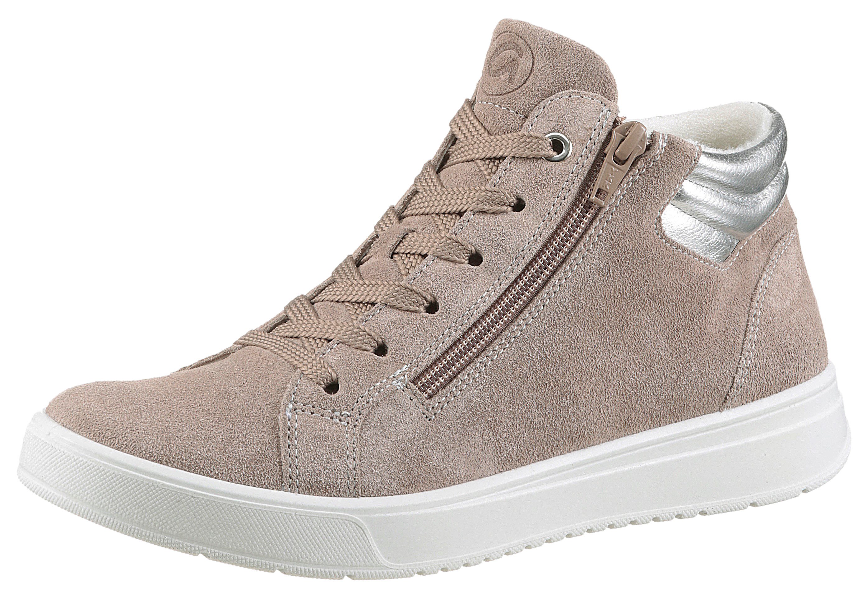 Ara Sneakerboots Rome , high top sneaker, veterschoenen in breedte g (= breed) dames hoge sneakers maat 8 (42) beige
