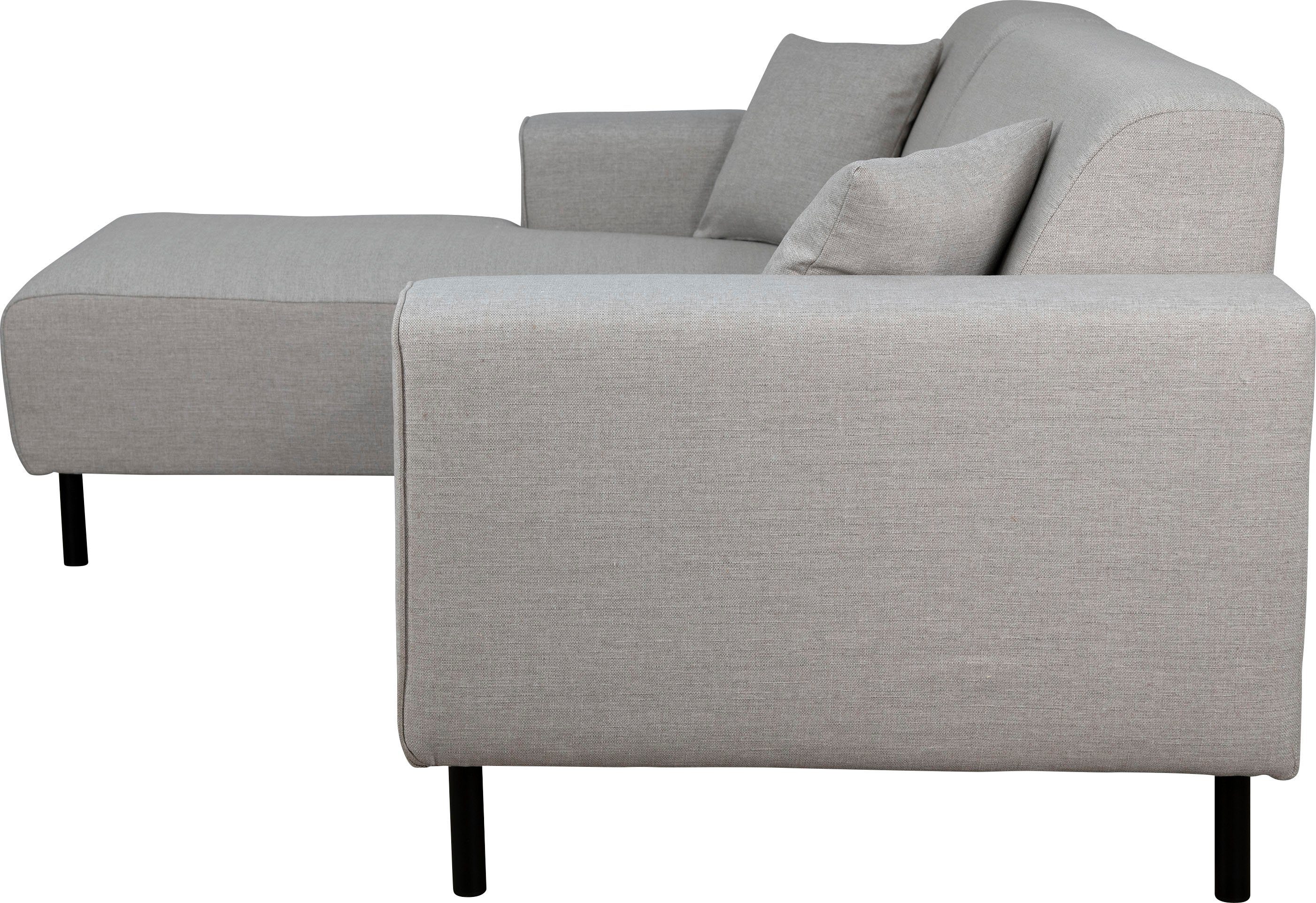 Home affaire Hoekbank ARROS L-vorm met golfondersteuning, afmetingen B/D/H: 235/163/81 cm incl. sierkussens, met recamiere rechts/links bestelbaar, ook in cord