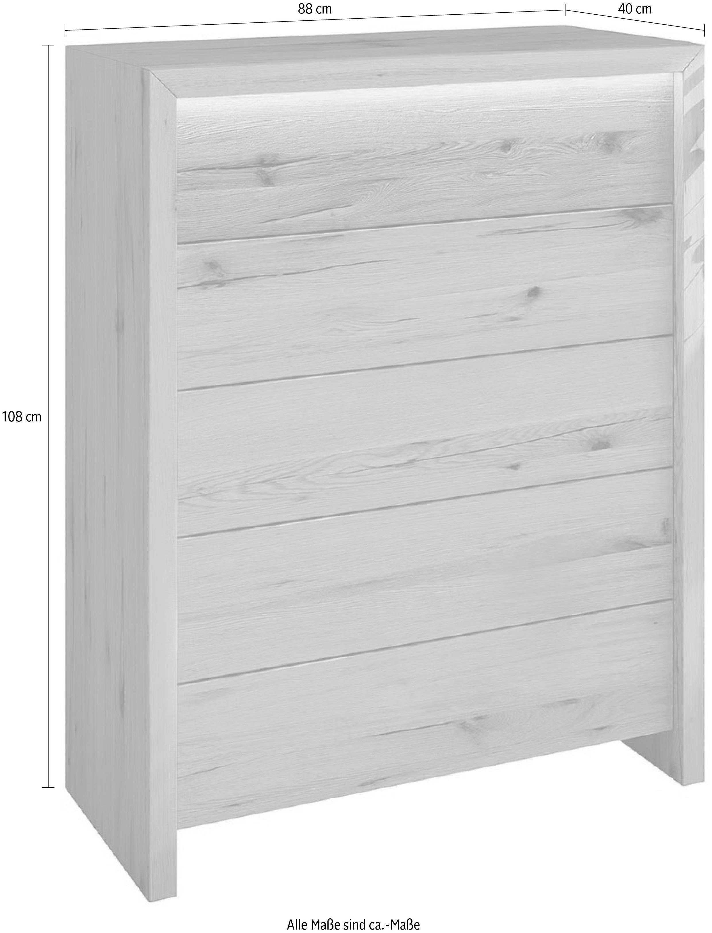 Home affaire Ladekast Ambroise Breedte 88 cm, incl. LED-verlichting