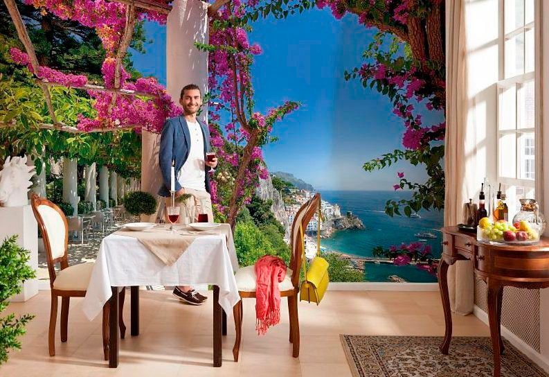 Komar Fotobehang Amalfi - Afmeting 368 x 254 cm (set)