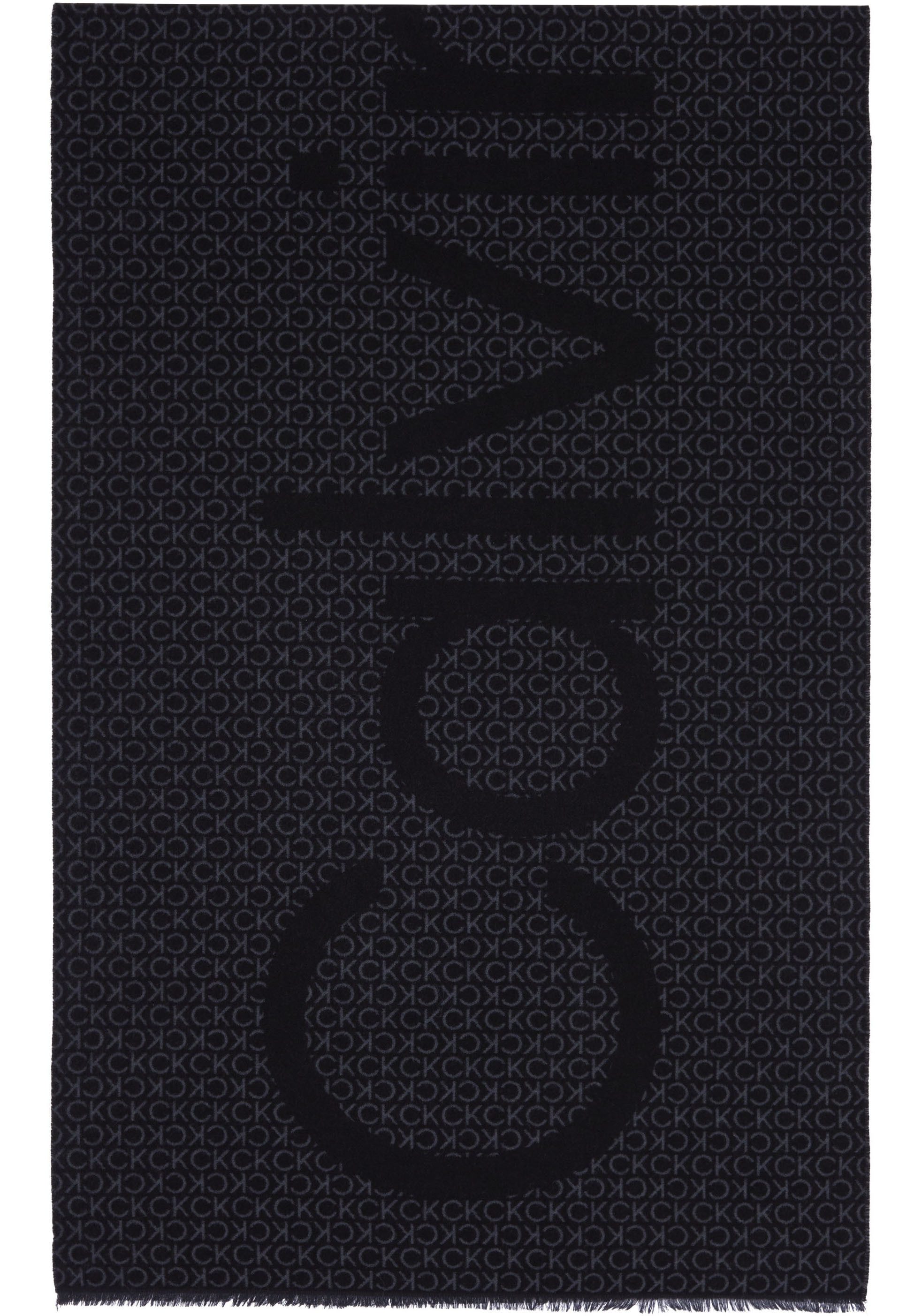 Calvin Klein Sjaal FRINGES TWO-TONE MONO MW SCARF