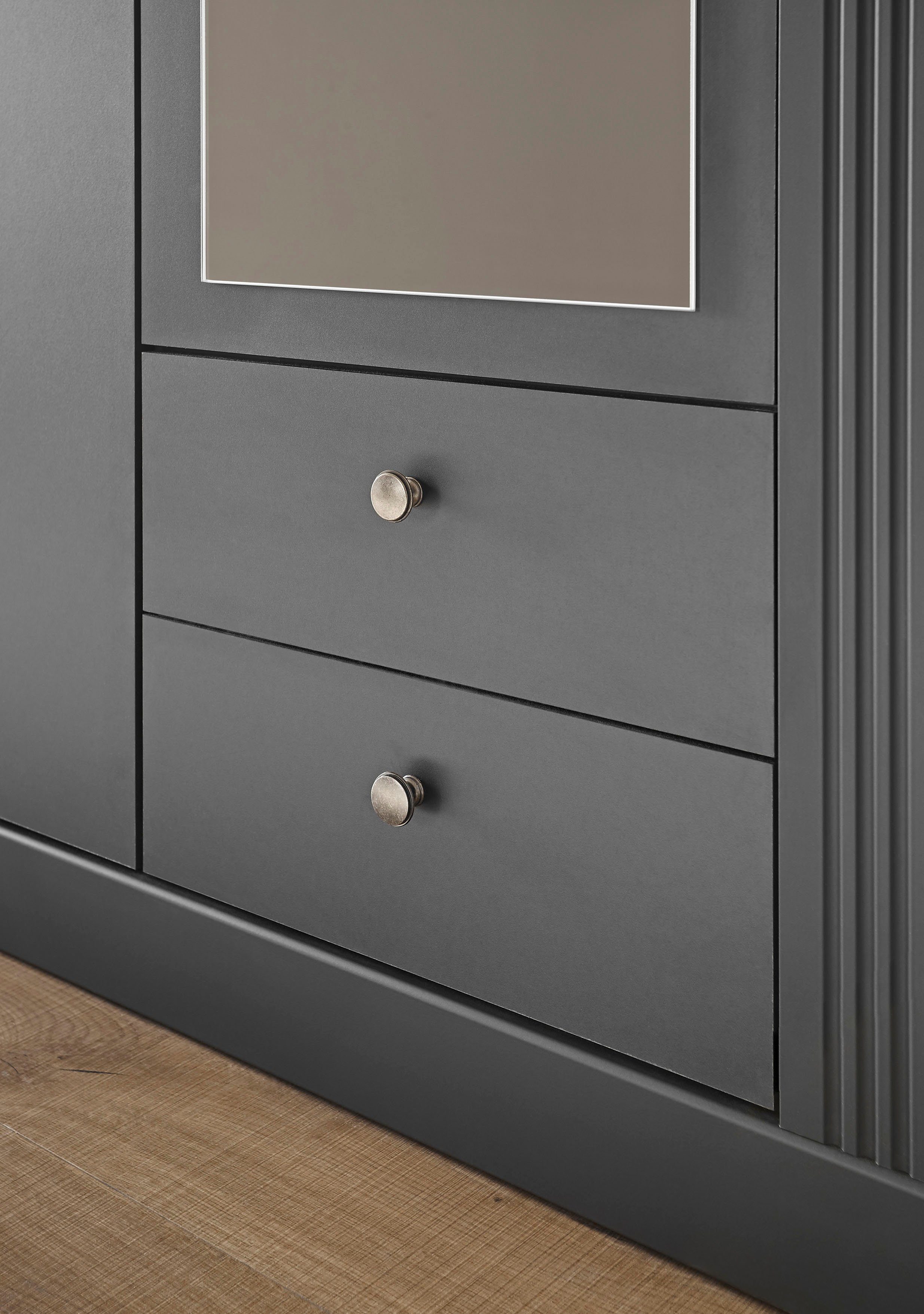 Home affaire Kledingkast WESTMINSTER linn kast in 2 kleuren, landelijke kast met metalen grepen