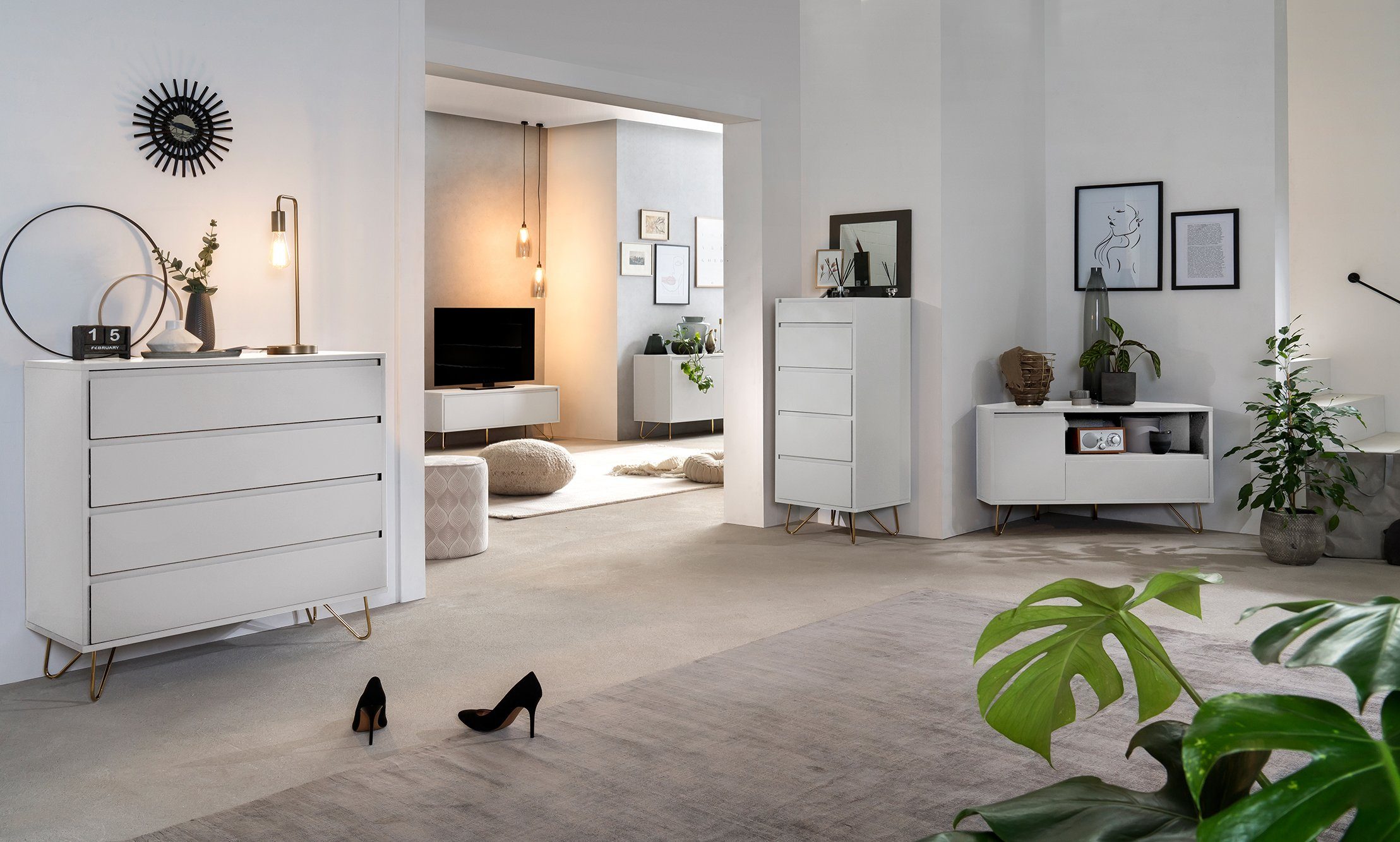 SalesFever Kast in mooie kleuren, dressoir, halkast, sidetable