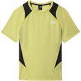 the north face t-shirt geel