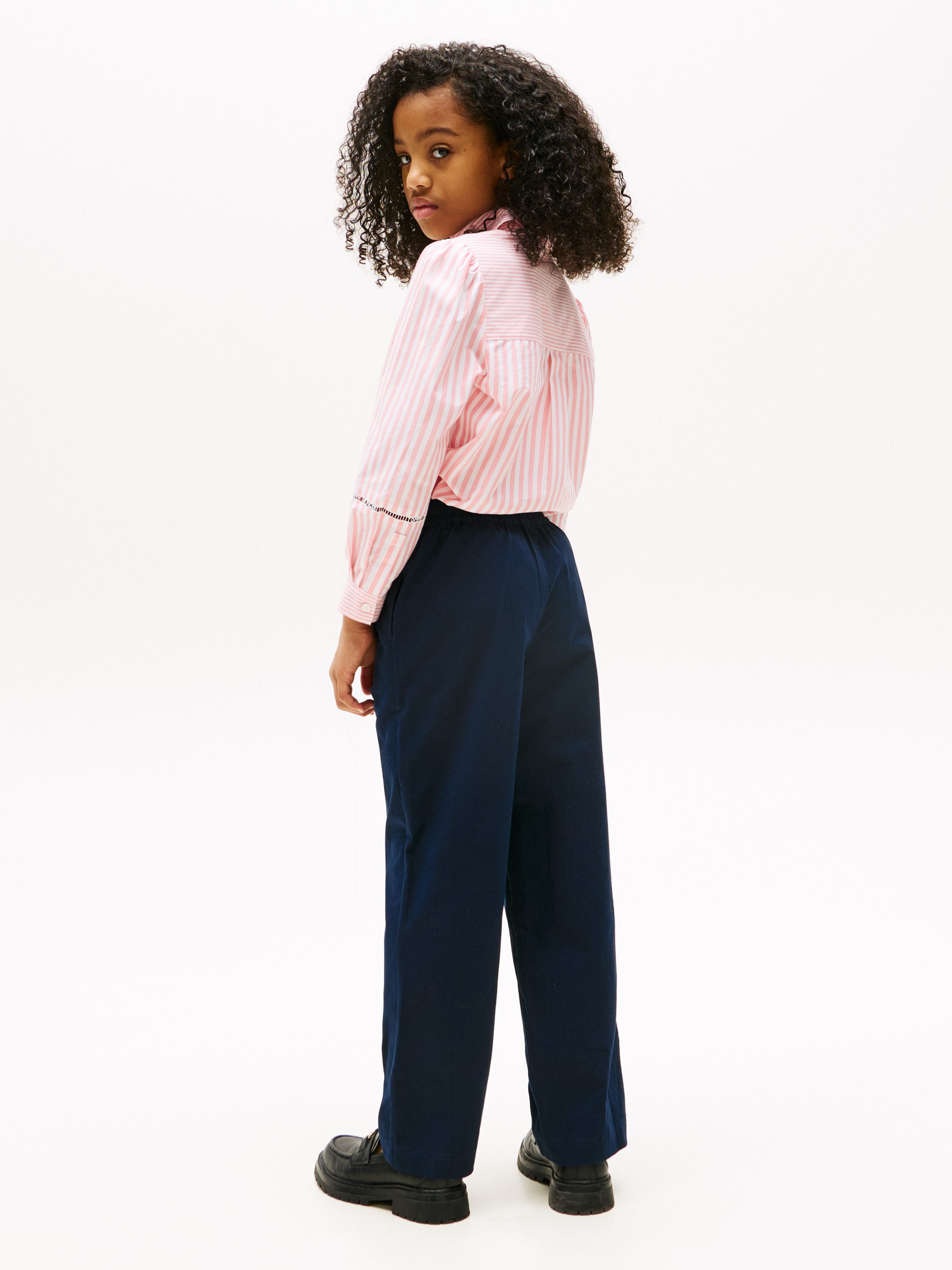 Tommy Hilfiger Bandplooibroek PLEATED STRAIGHT LEG PANT