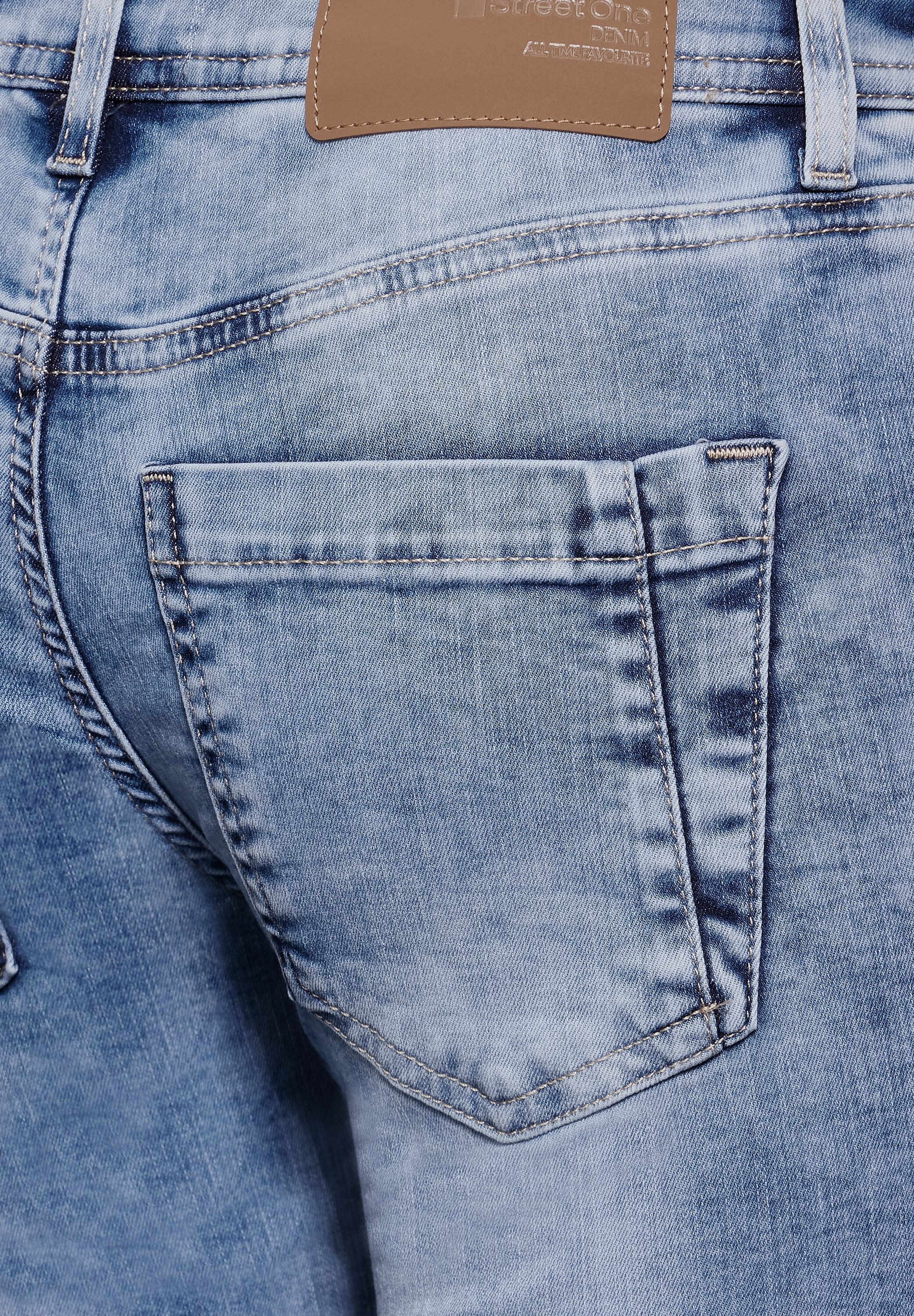 STREET ONE Skinny fit jeans Style York in five-pocketsstijl