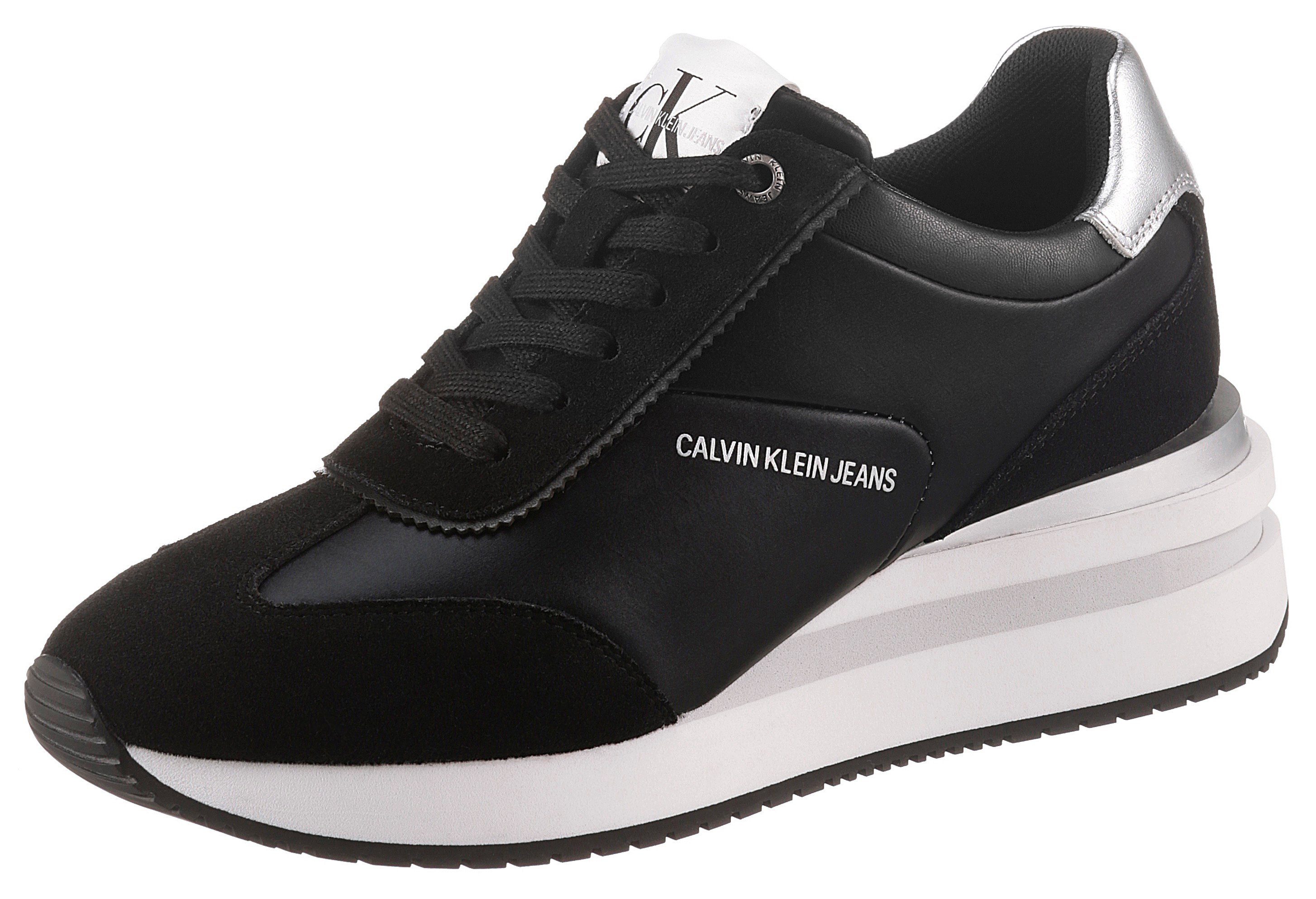 Calvin Klein Sneakers met sleehak WEDGE SNEAKER LACEUP met sleehak nu  online bestellen | OTTO
