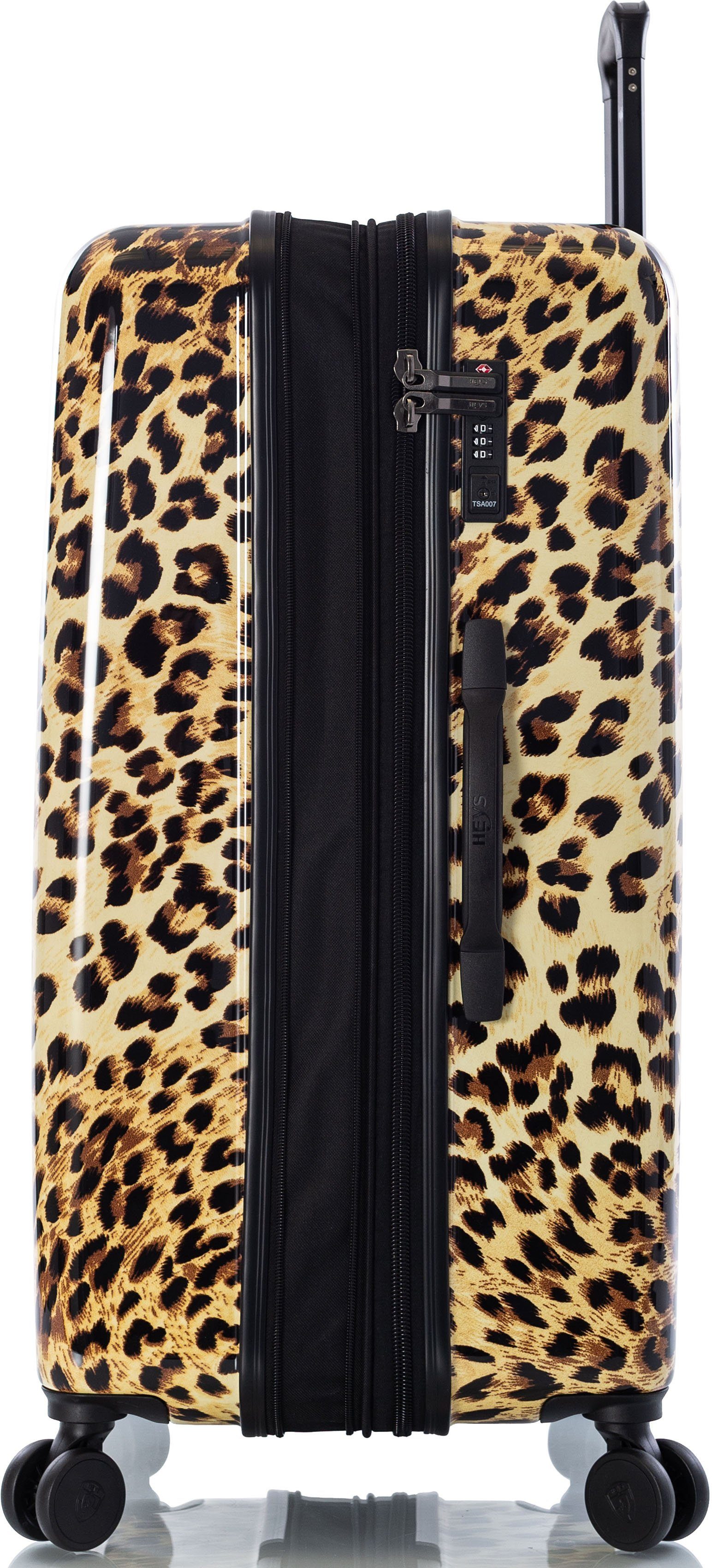 Heys Hardshell-trolley Leopard, 76 cm Heys x Joachim Llambi reisbagage TSA-slot volumevergroting
