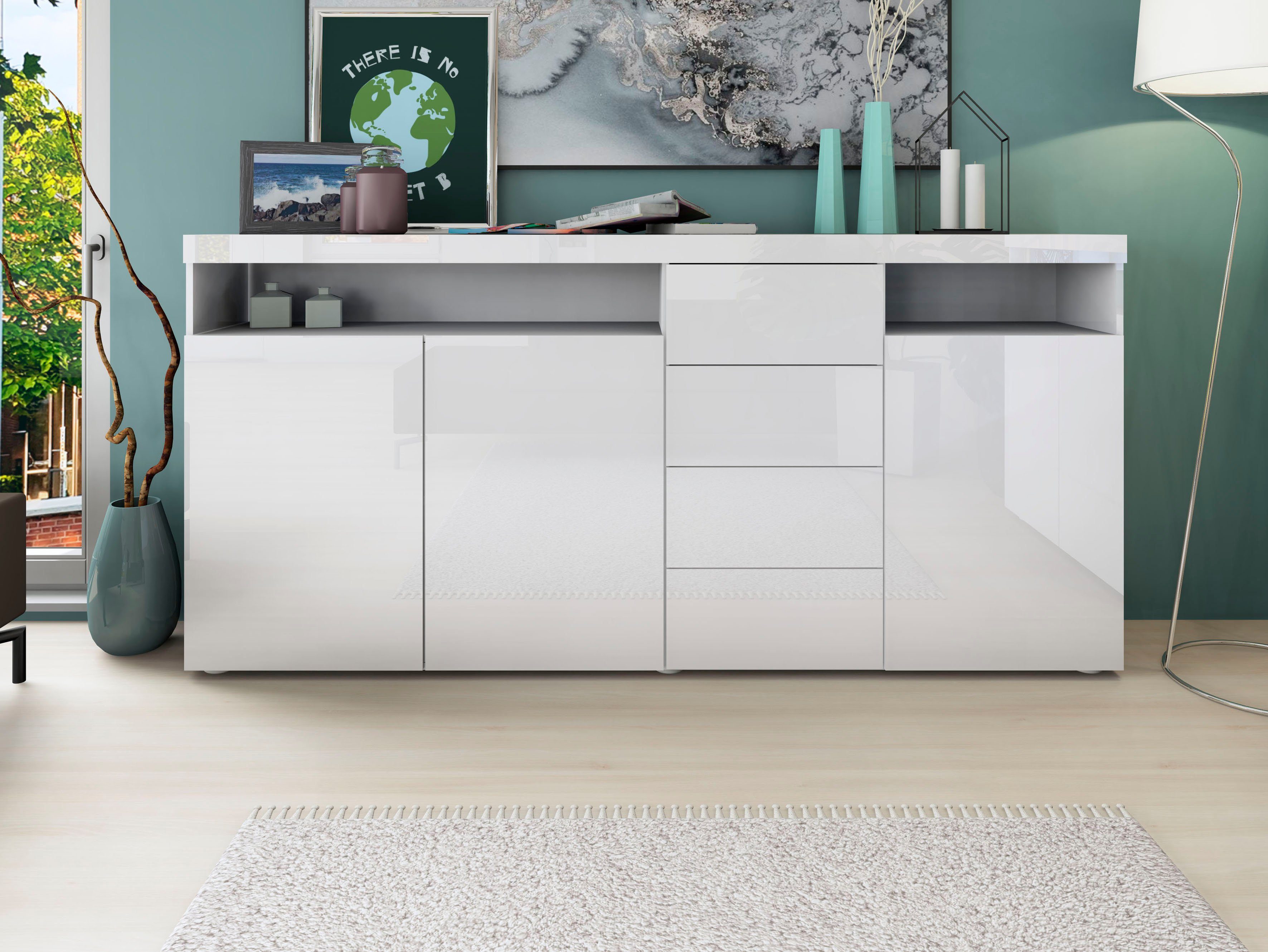borchardt Möbel Highboard Kaapstad Breedte 200 cm
