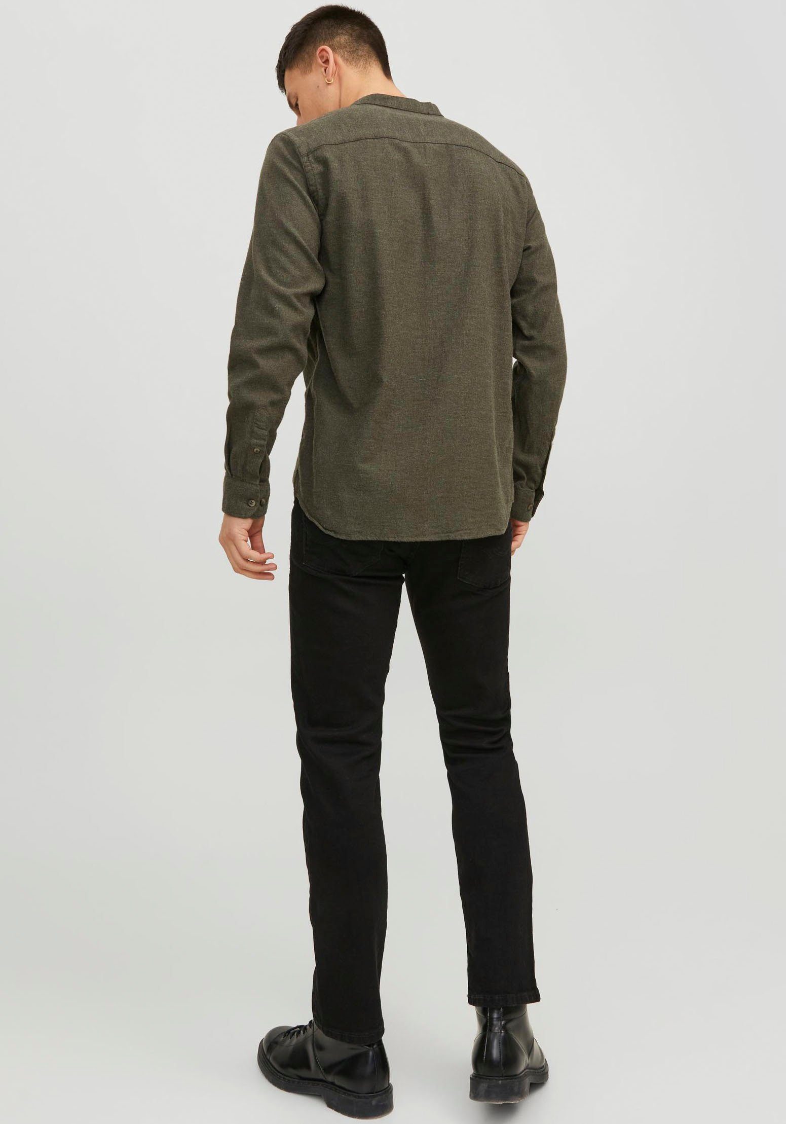 Jack & Jones Overhemd met lange mouwen JJEBAND MELANGE SHIRT LS SN