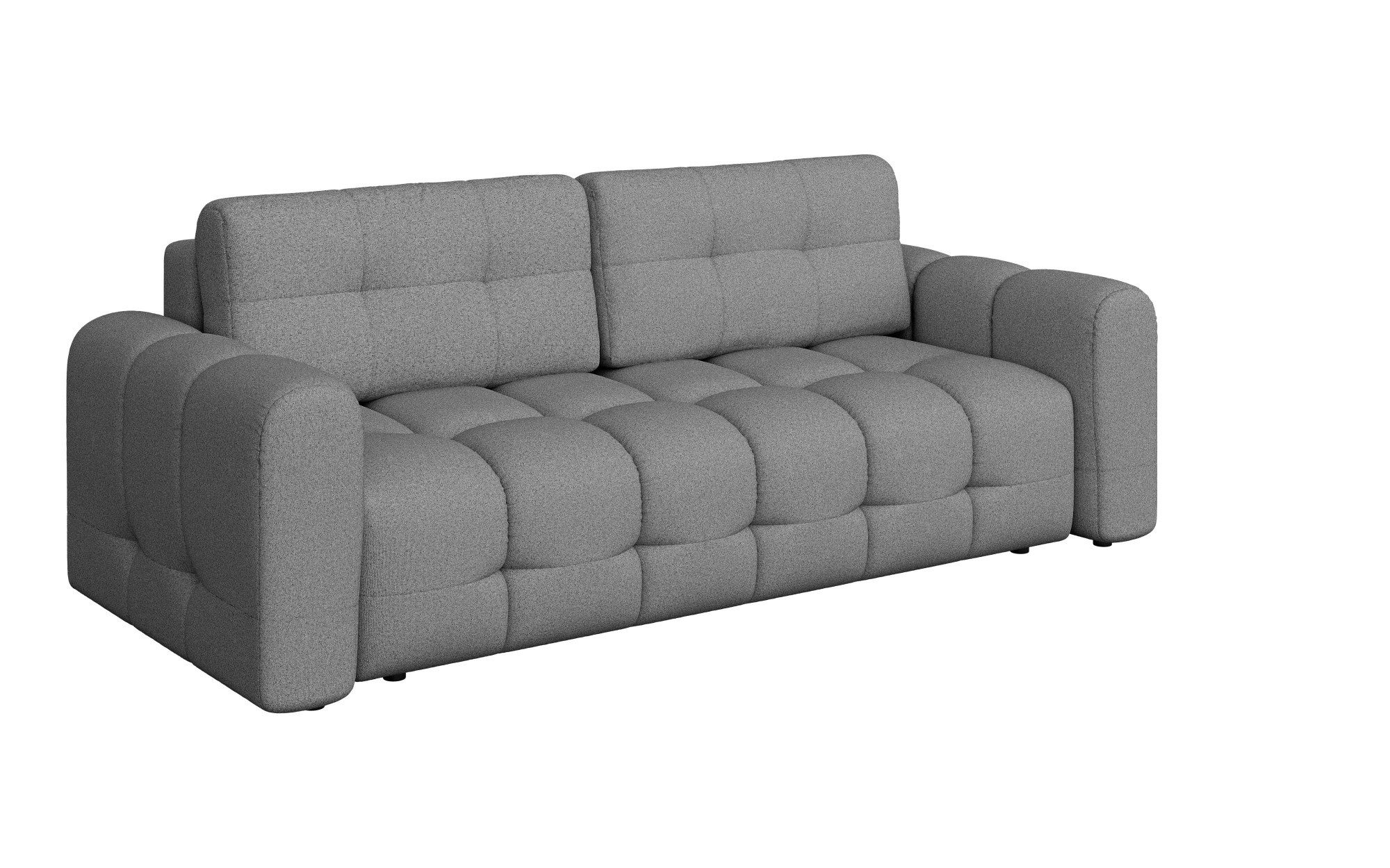 INOSIGN 3-zitsbank Manilla, optioneel met bedfunctie, B/D/H 265/117/91 cm met golfondersteuning, in verschillende materialen en kleuren