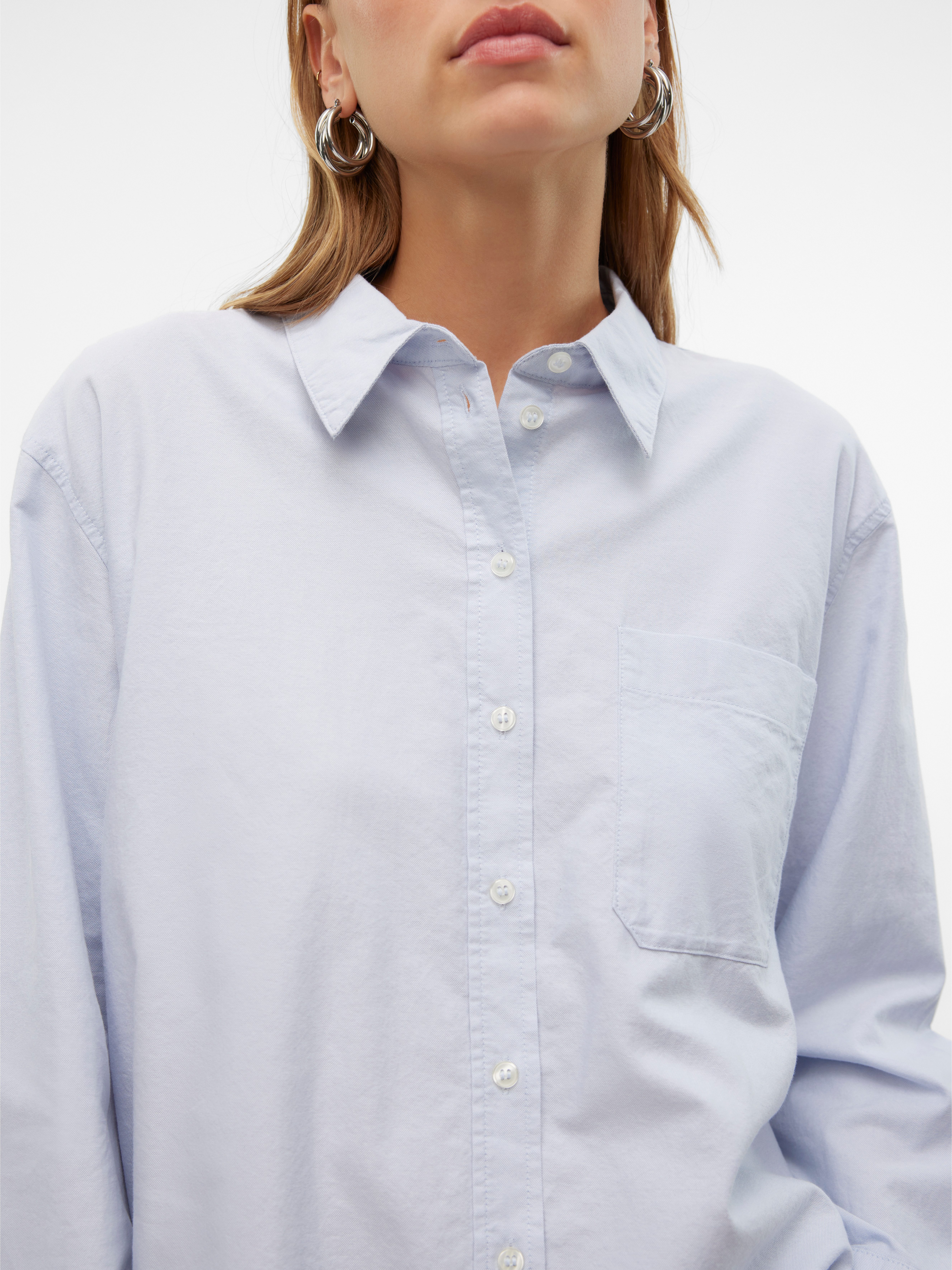 Vero Moda Blouse met lange mouwen VMIDA OXFORD SHIRT WVN GA NOOS