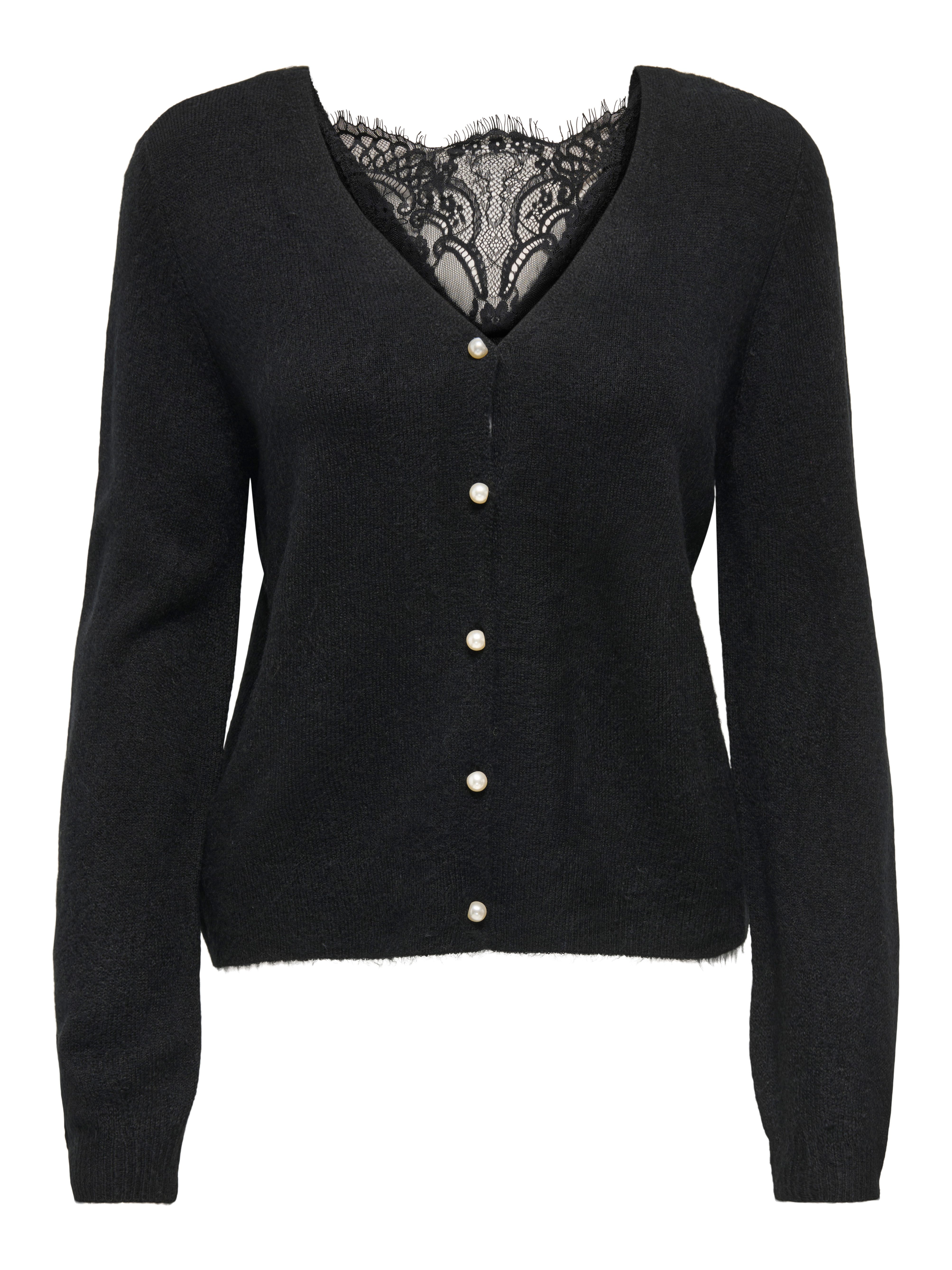 Only Vest ONLADELE LS LACE MIX REVERS CARDI CC KNT