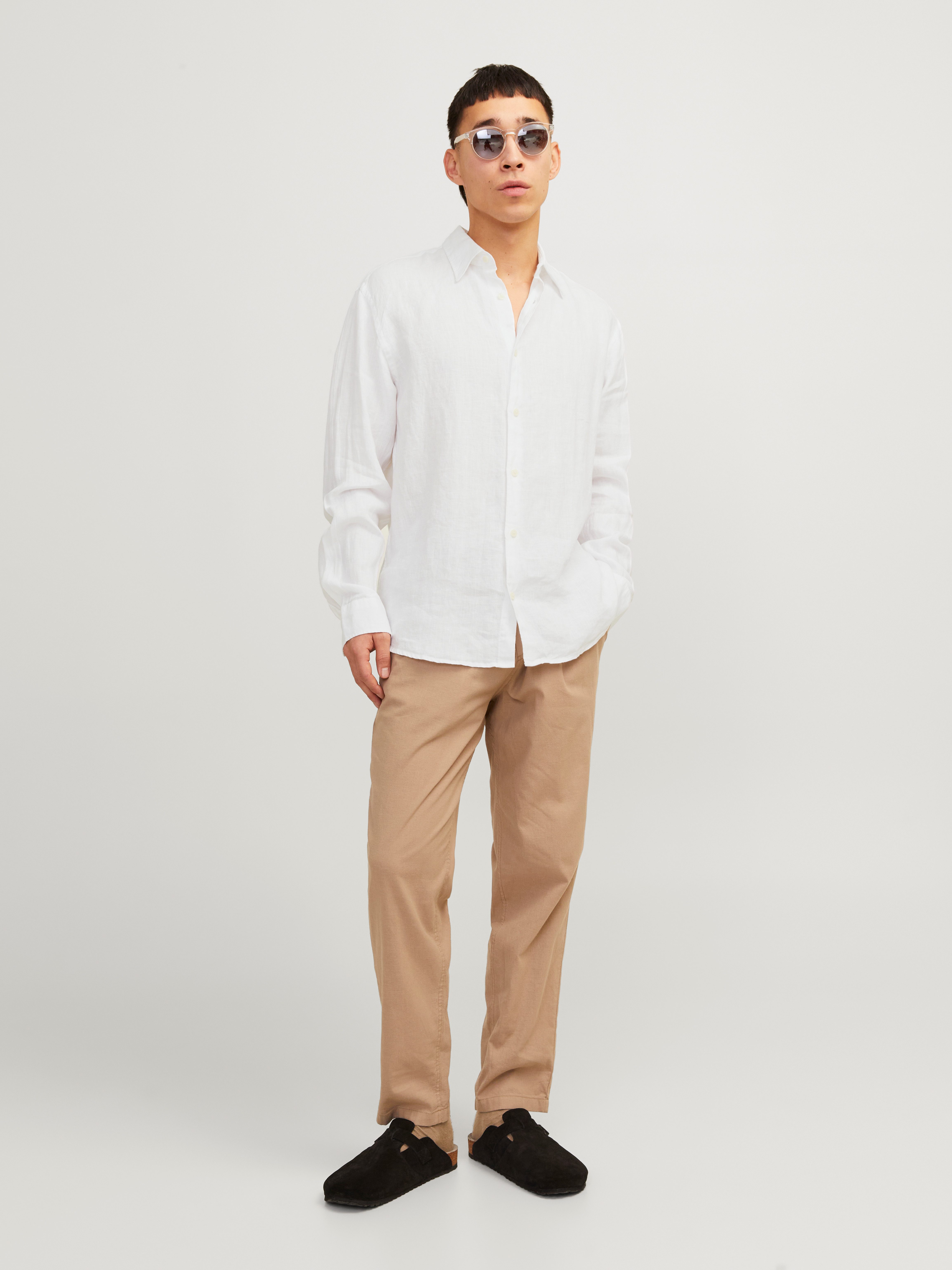 Jack & Jones Overhemd met lange mouwen JPRCCLAWRENCE LINEN L/S SHIRT SN