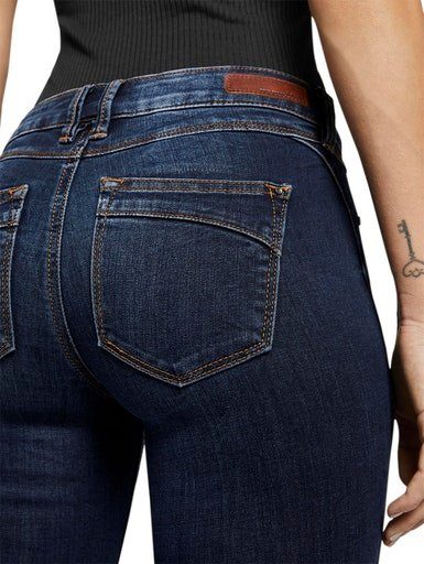 Tom Tailor Denim Skinny fit jeans JONA met sterke wassing en whiskering